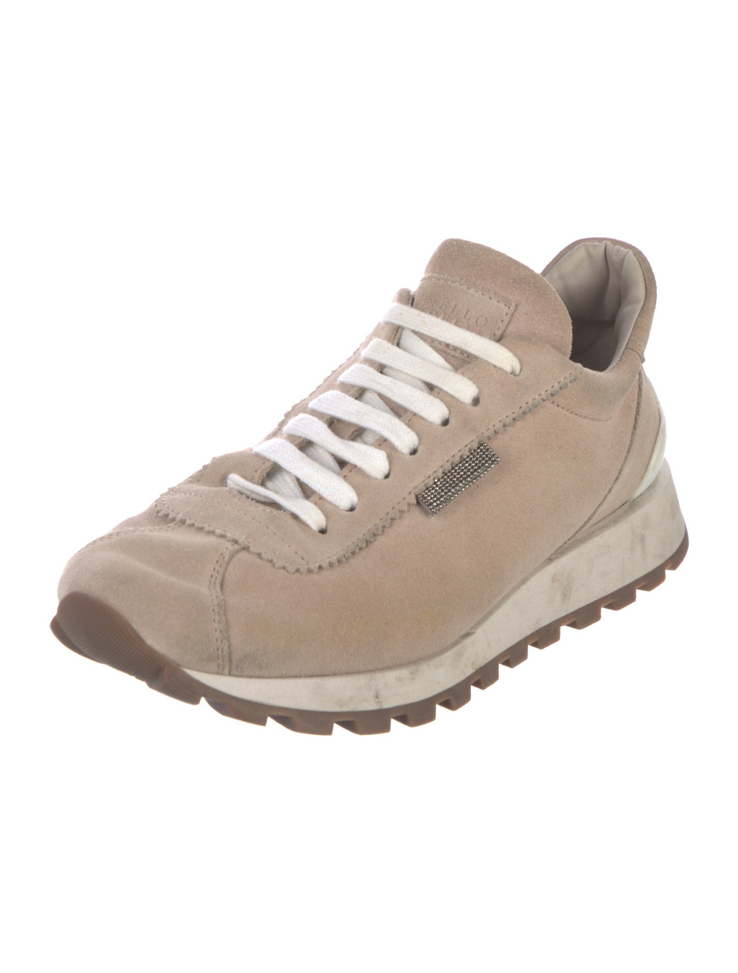 Brunello Cucinelli Monili Suede Sneakers