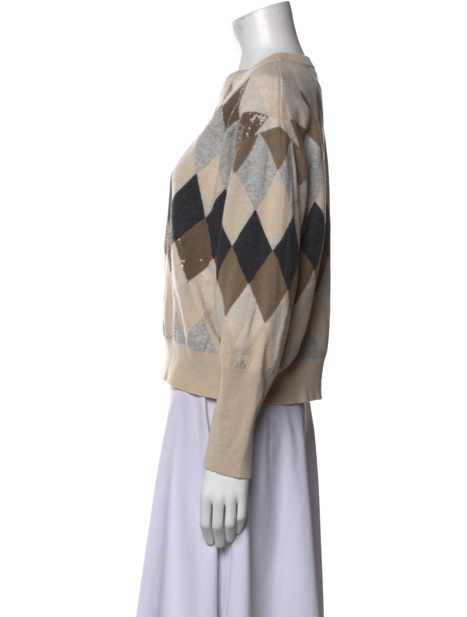 Brunello Cucinelli Virgin Wool Printed Sweater