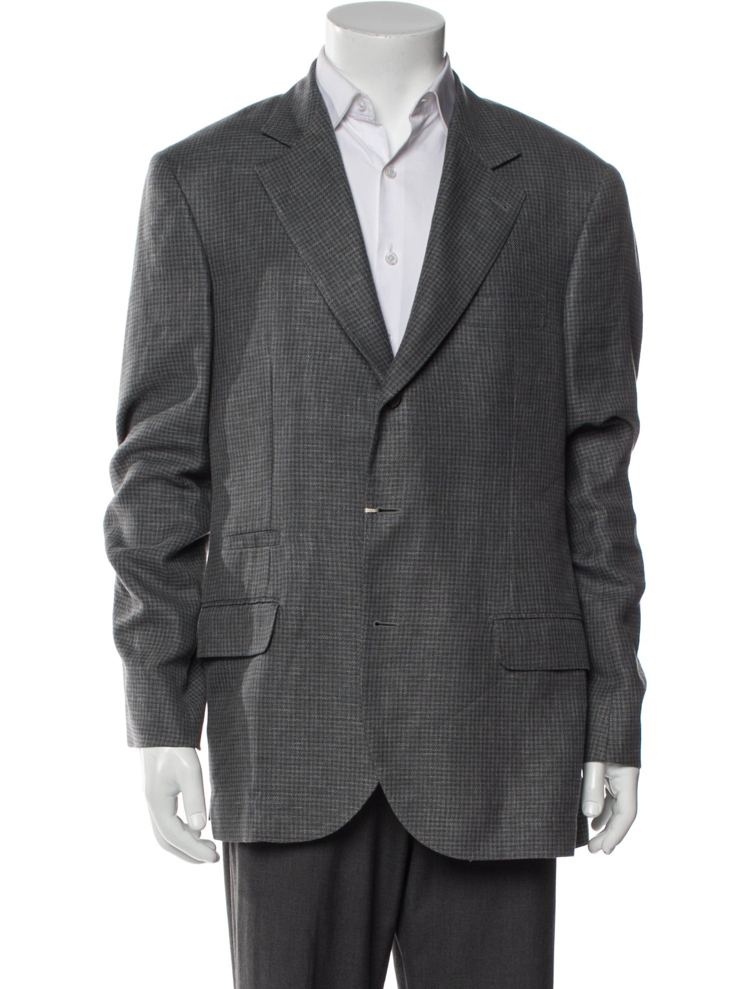 Brunello Cucinelli Linen Plaid Print Blazer