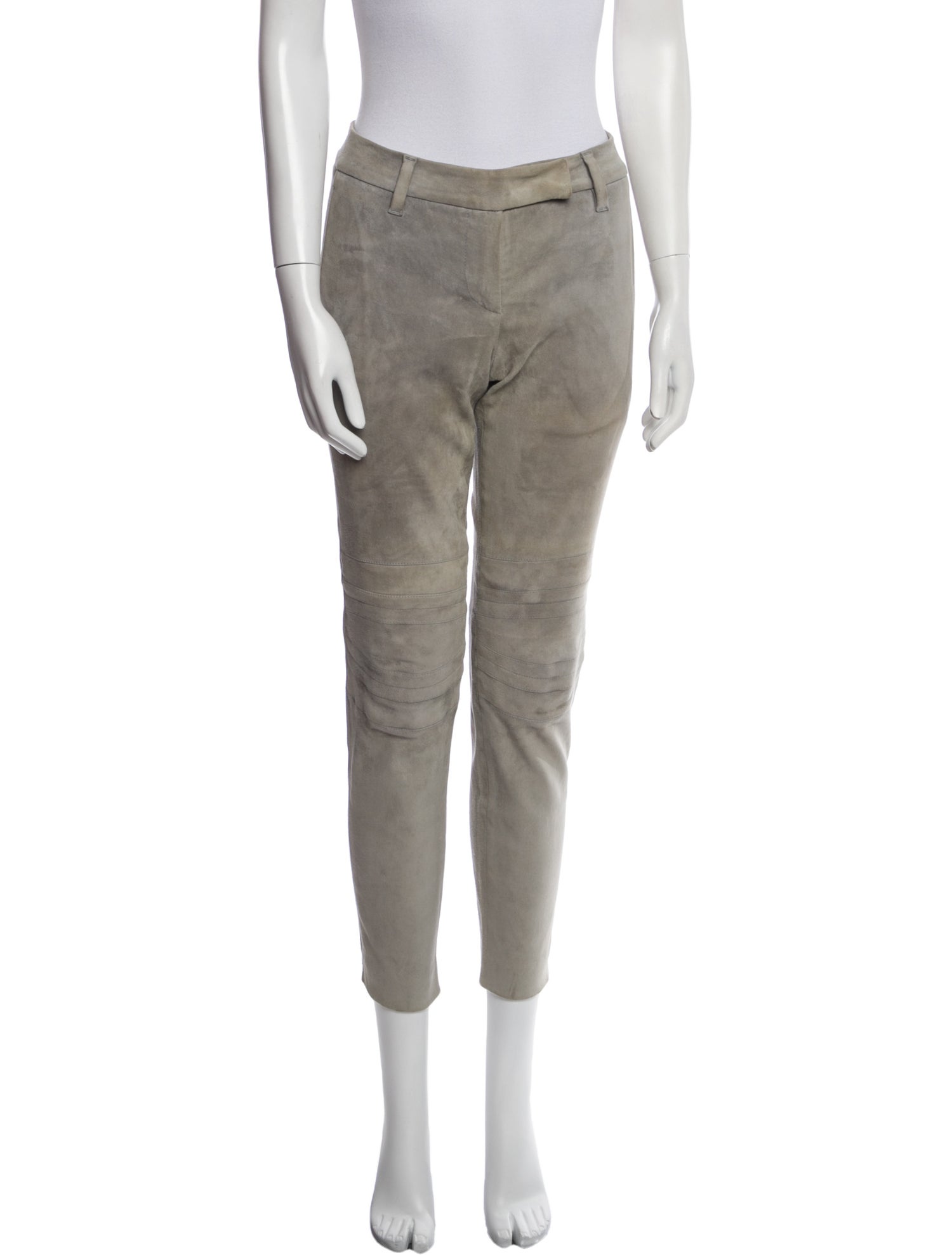 Brunello Cucinelli Leather Skinny Leg Pants