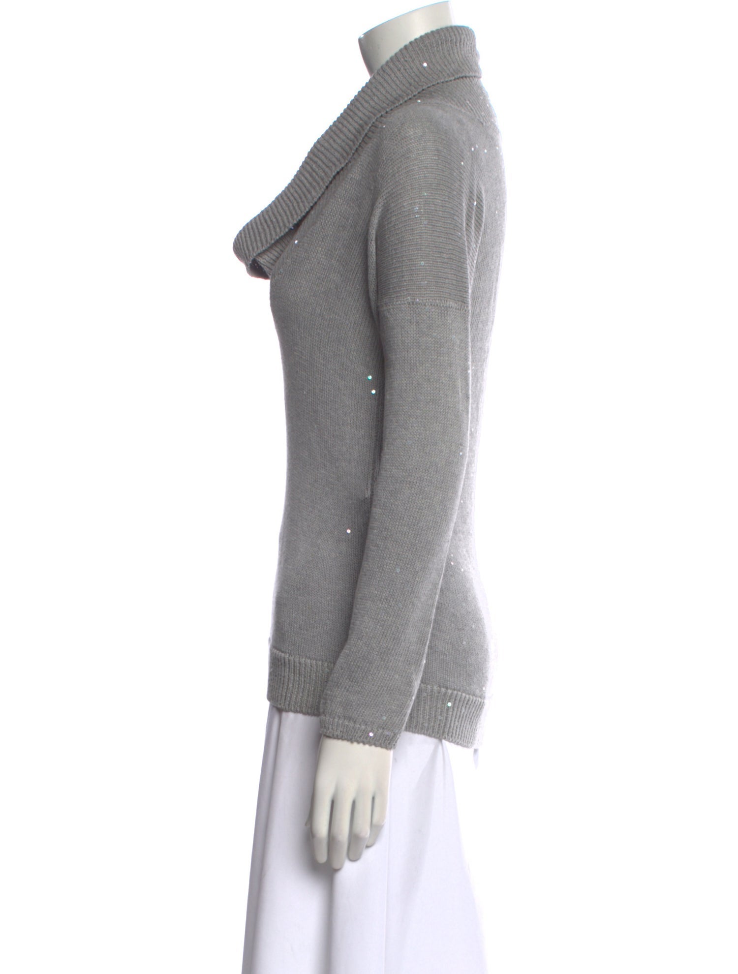 Brunello Cucinelli Linen Cowl Neck Sweater