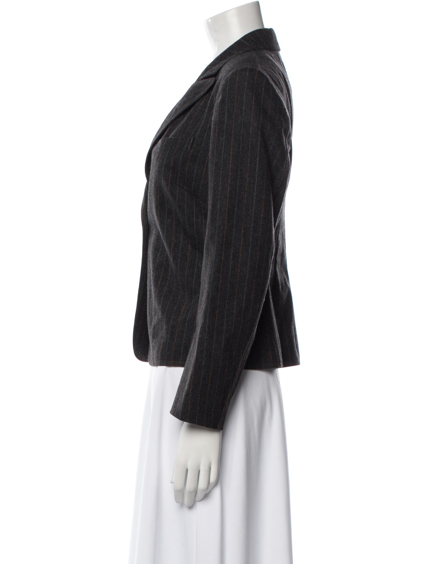 Brunello Cucinelli Virgin Wool Striped Blazer