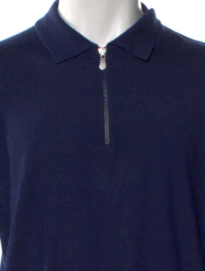 Brunello Cucinelli Cashmere Mock Neck Polo Sweater