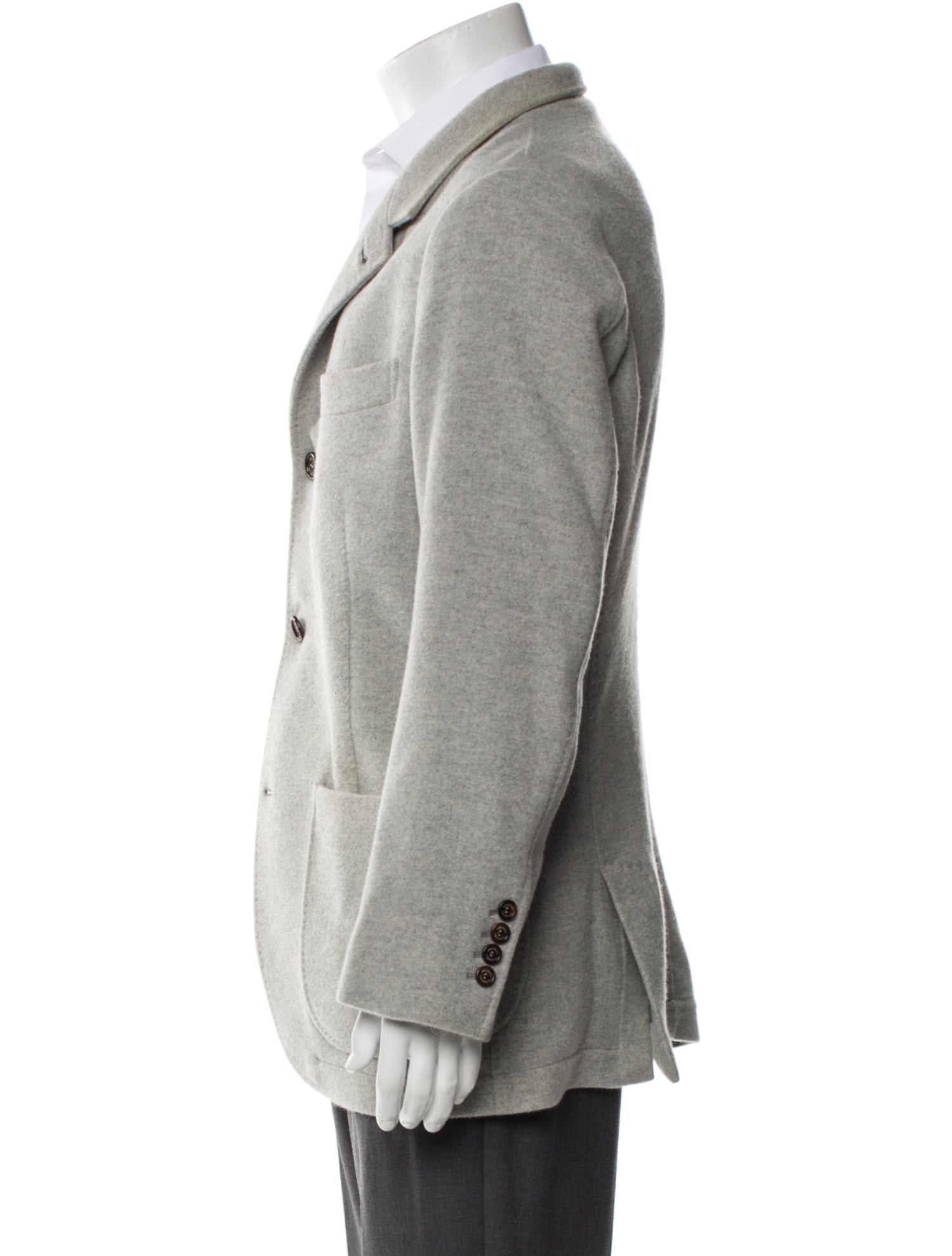 Brunello Cucinelli Cashmere Printed Peacoat