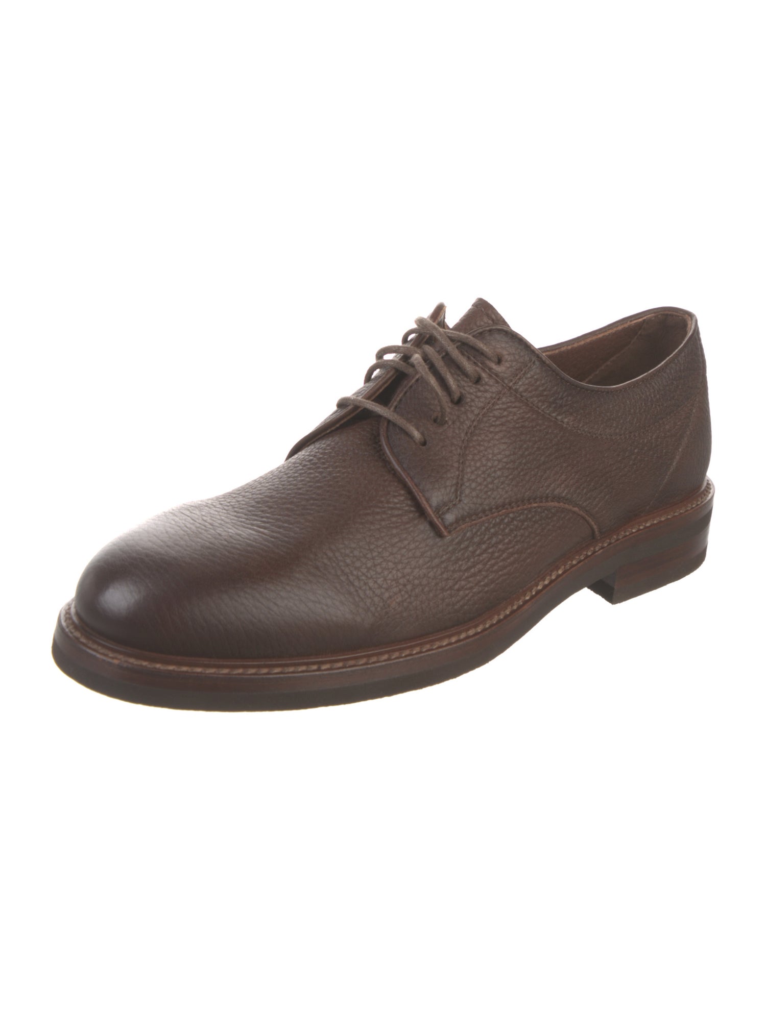 Brunello Cucinelli Leather Derby Shoes
