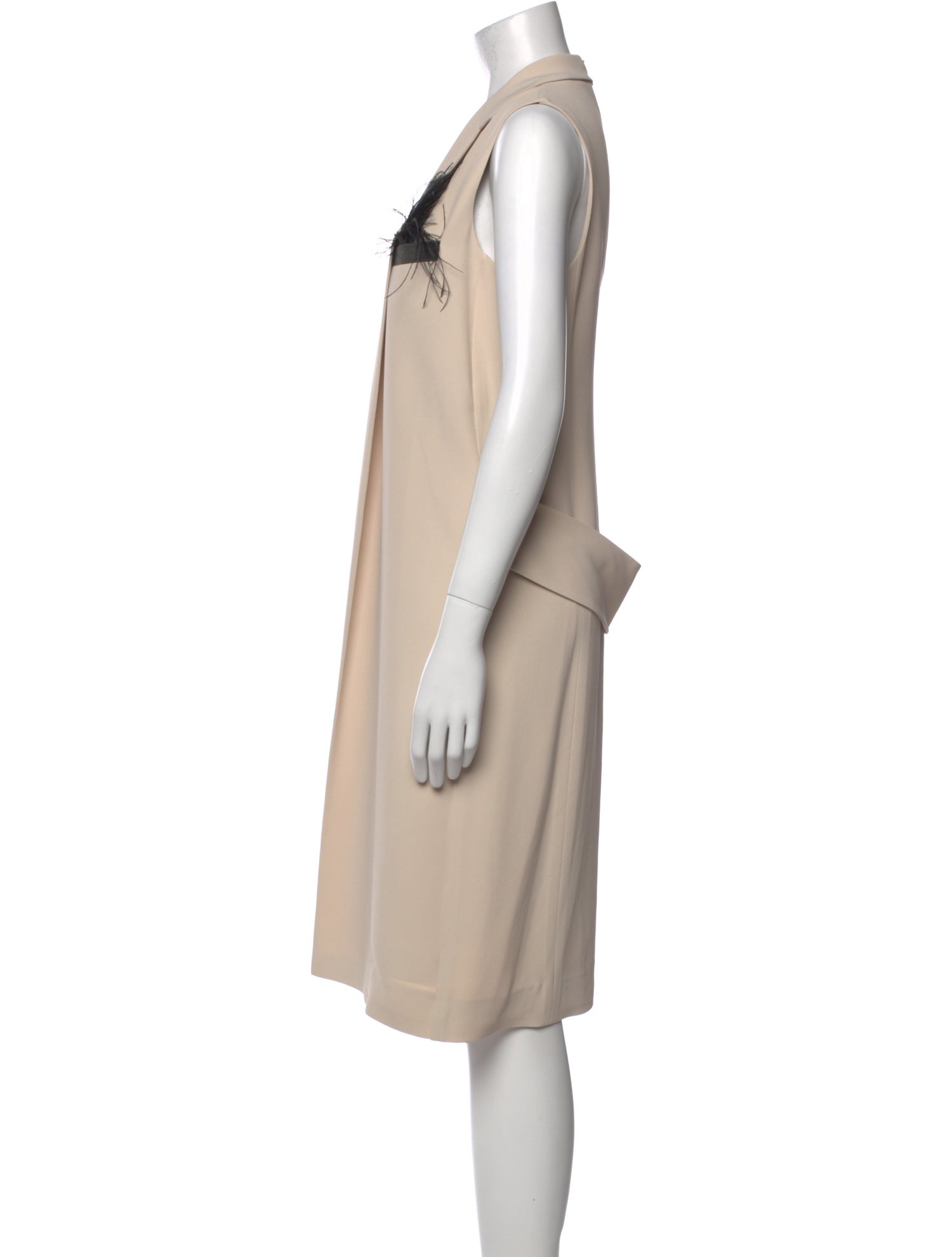 Brunello Cucinelli Crew Neck Midi Length Dress