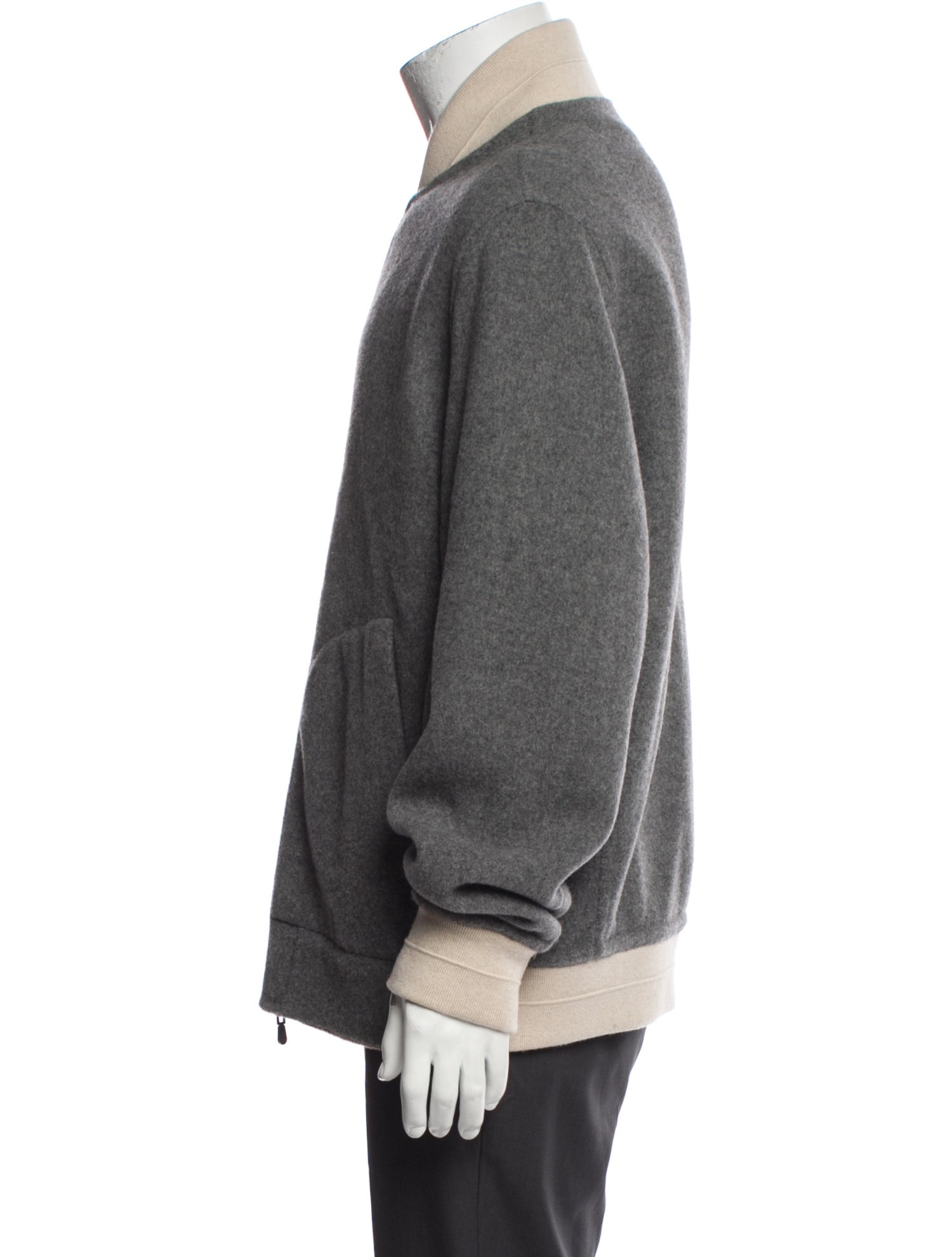 Brunello Cucinelli Virgin Wool Bomber Jacket w/ Tags