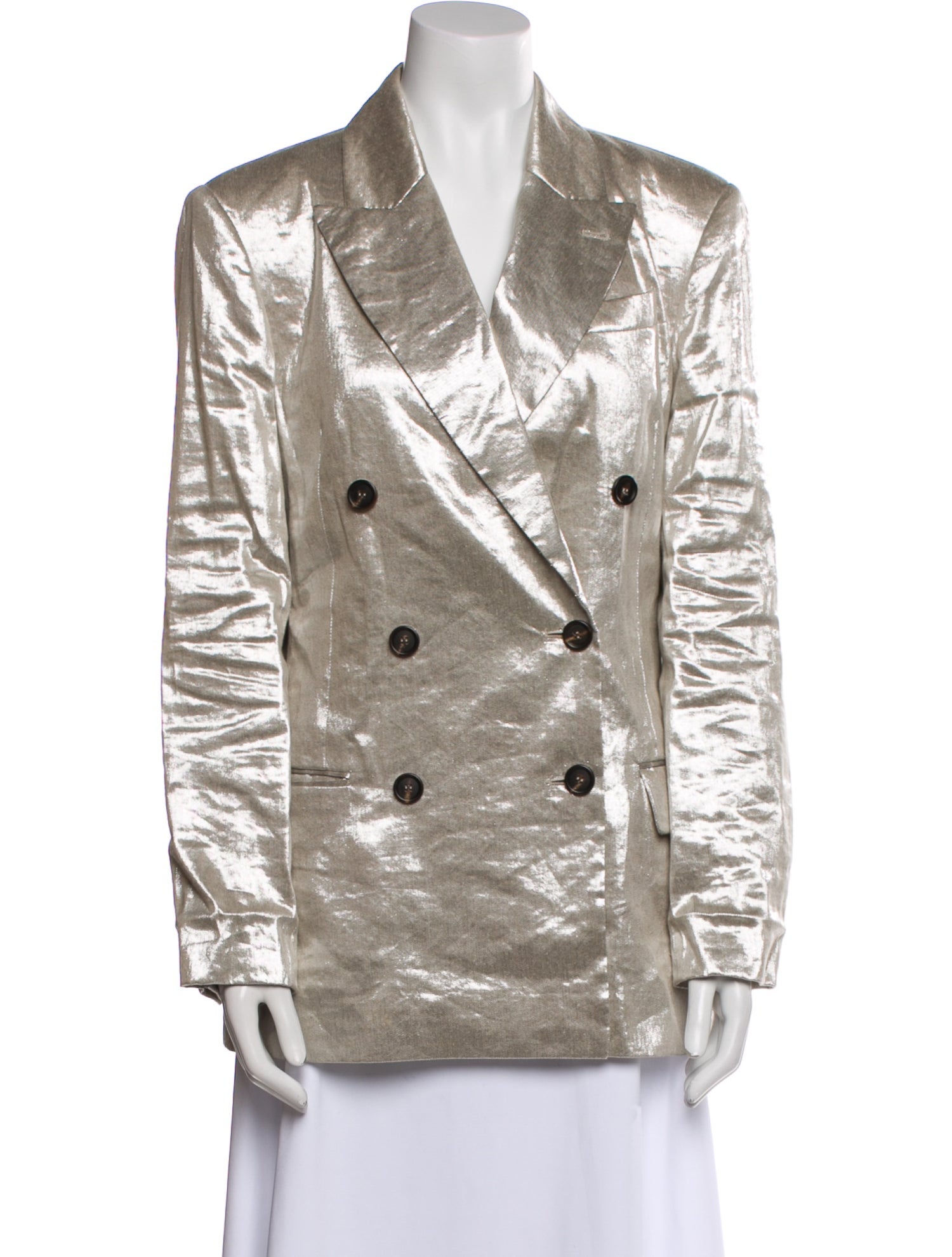 Brunello Cucinelli Linen Printed Blazer