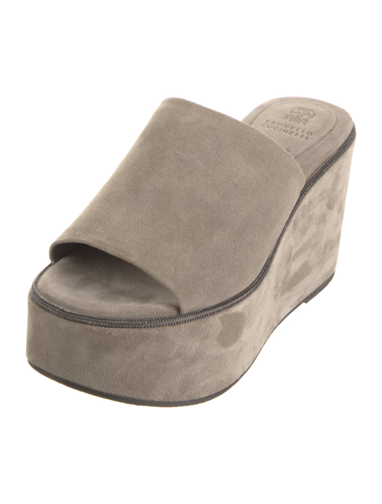 Brunello Cucinelli Suede Slides