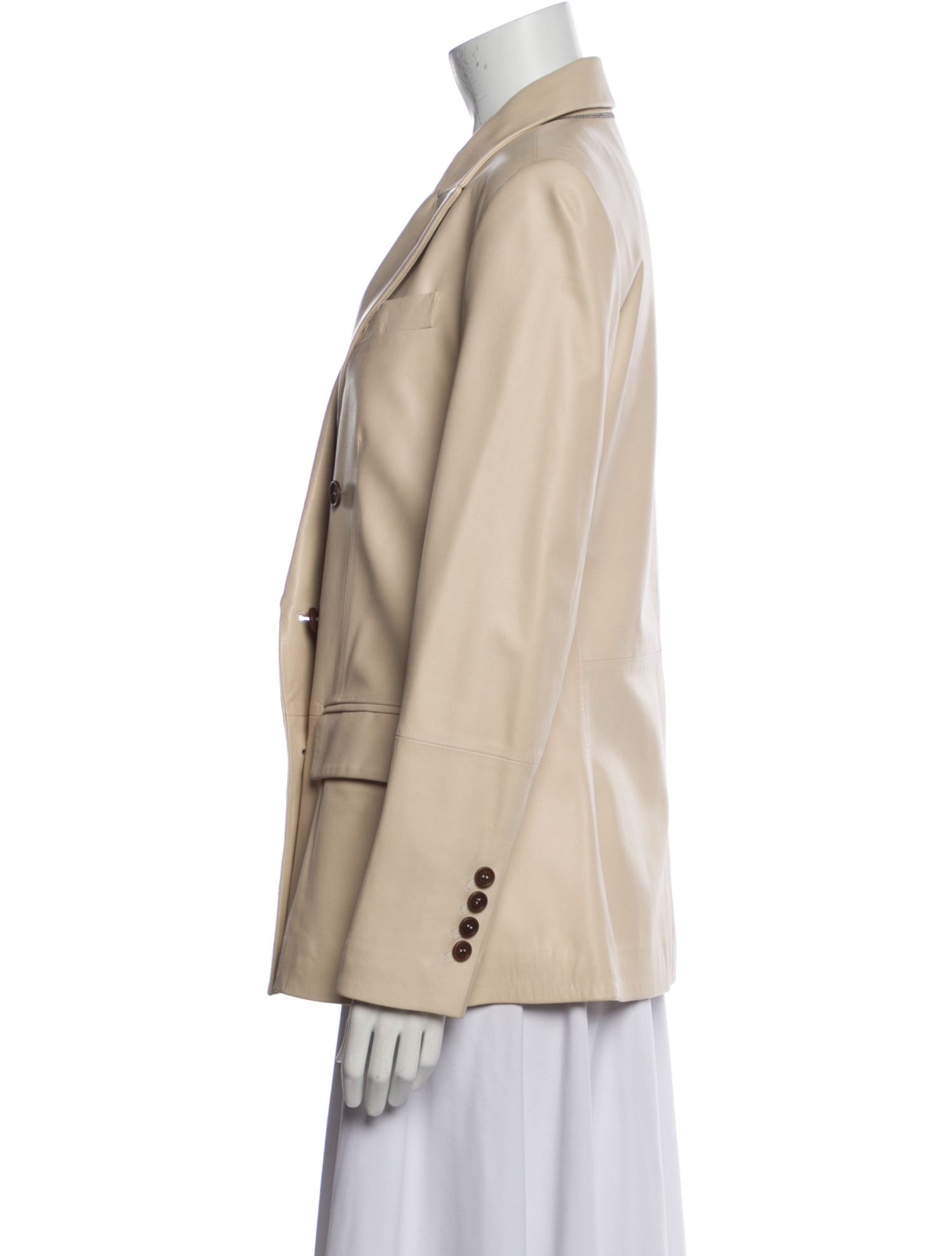 Brunello Cucinelli Leather Blazer