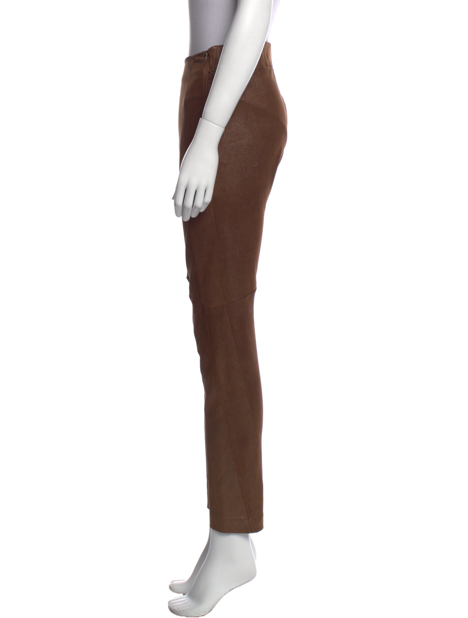 Brunello Cucinelli Leather Skinny Leg Pants