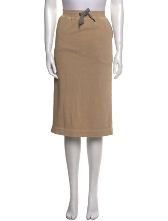 Brunello Cucinelli Beaded Accents Knee-Length Skirt