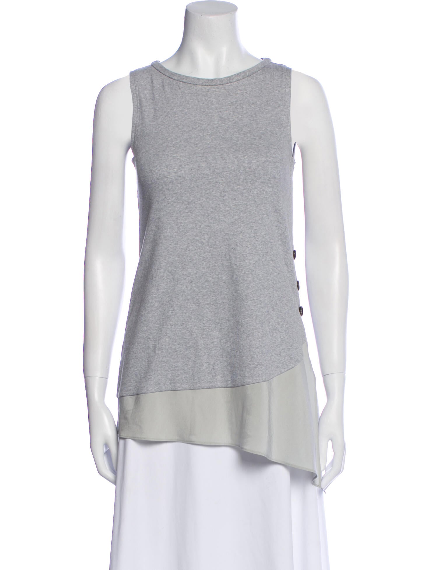 Brunello Cucinelli Crew Neck Sleeveless Top