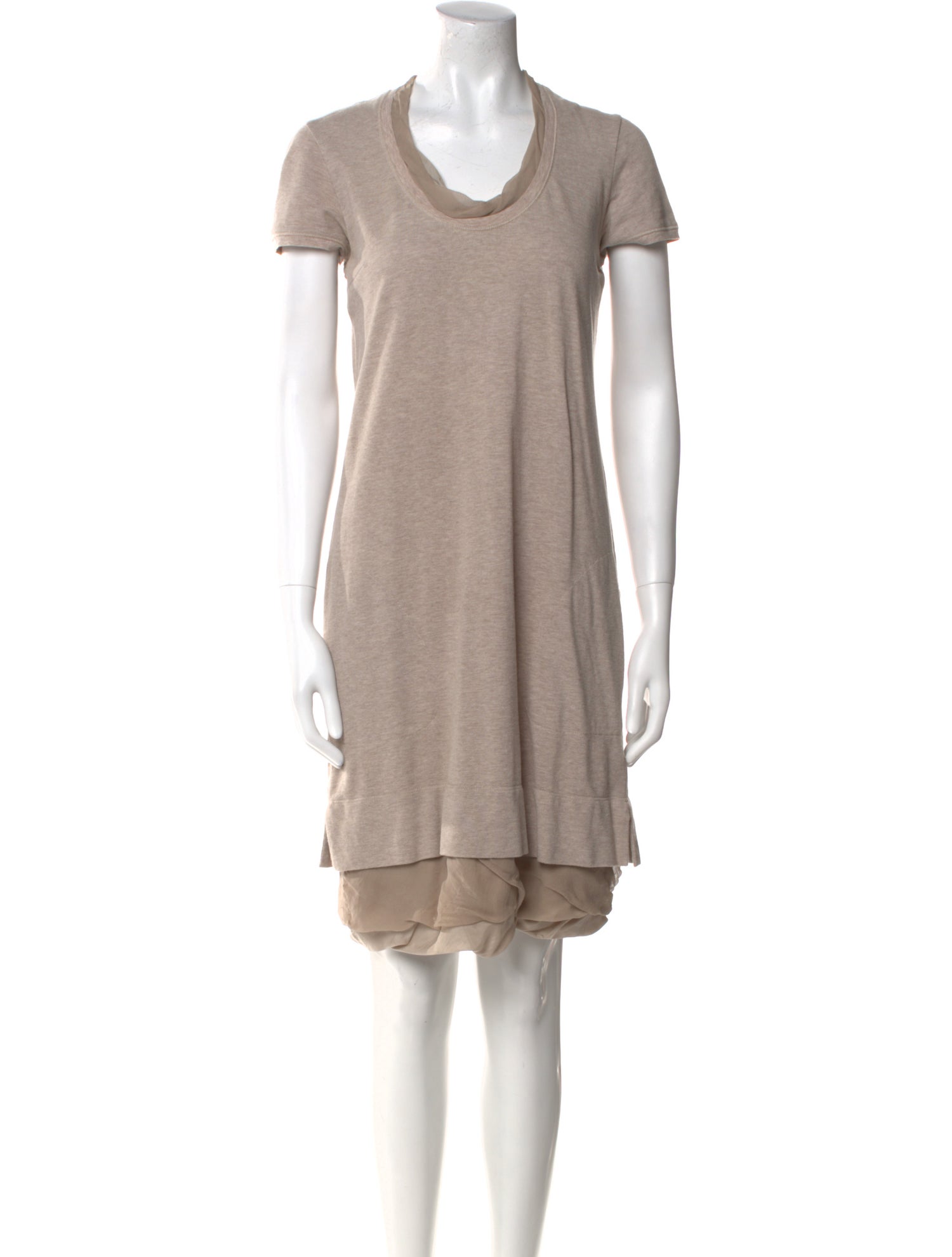Brunello Cucinelli Scoop Neck Mini Dress