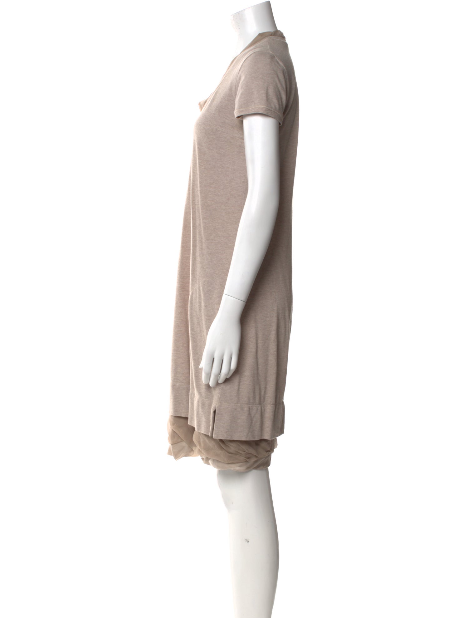 Brunello Cucinelli Scoop Neck Mini Dress