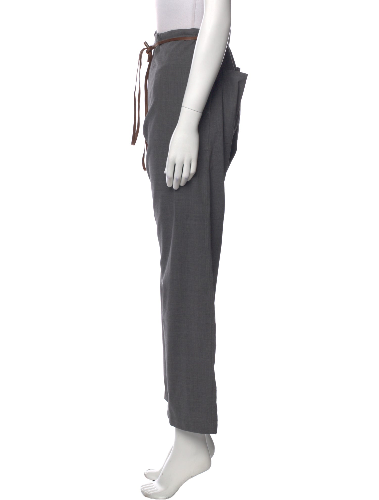 Brunello Cucinelli Virgin Wool Wide Leg Pants