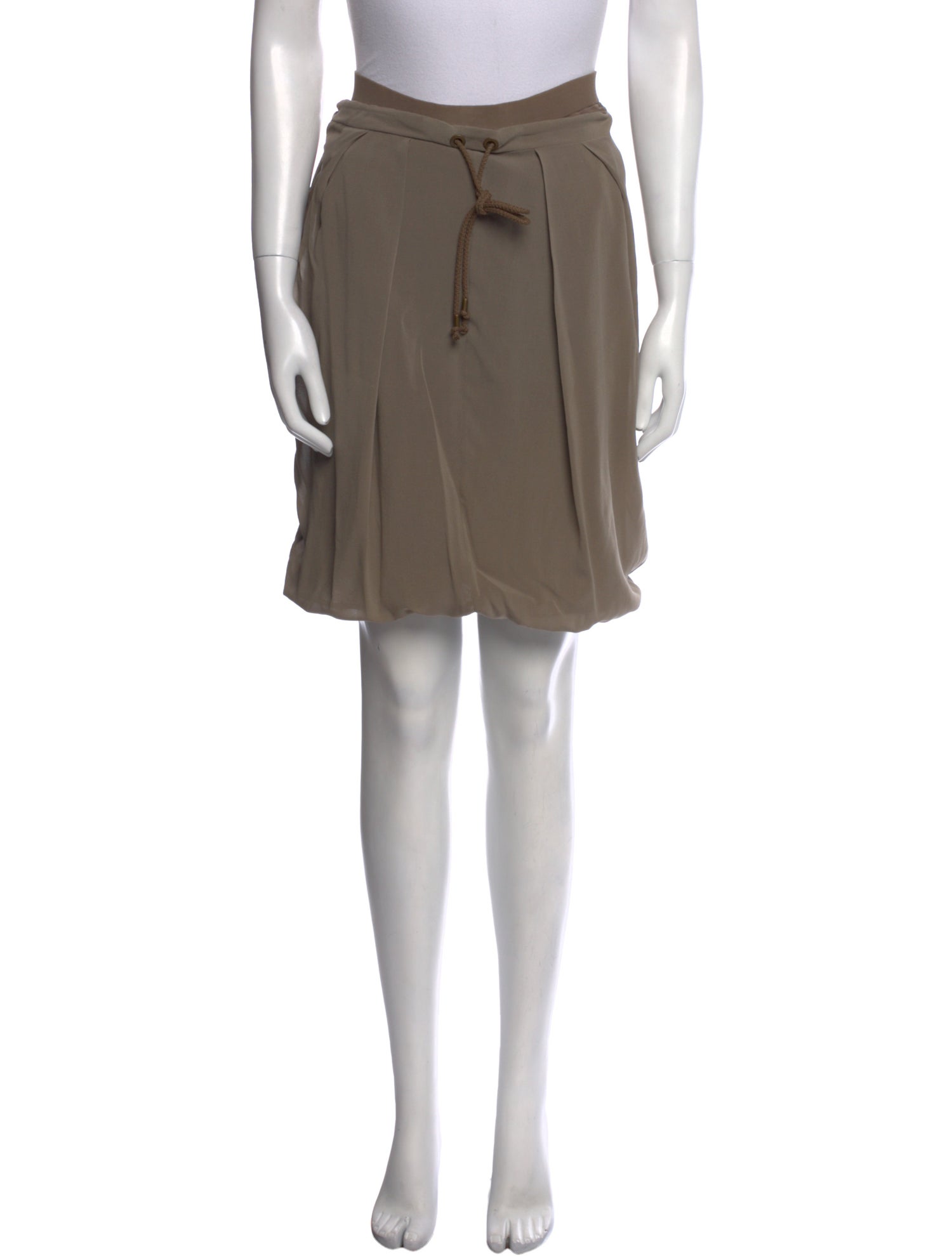 Brunello Cucinelli Silk Knee-Length Skirt