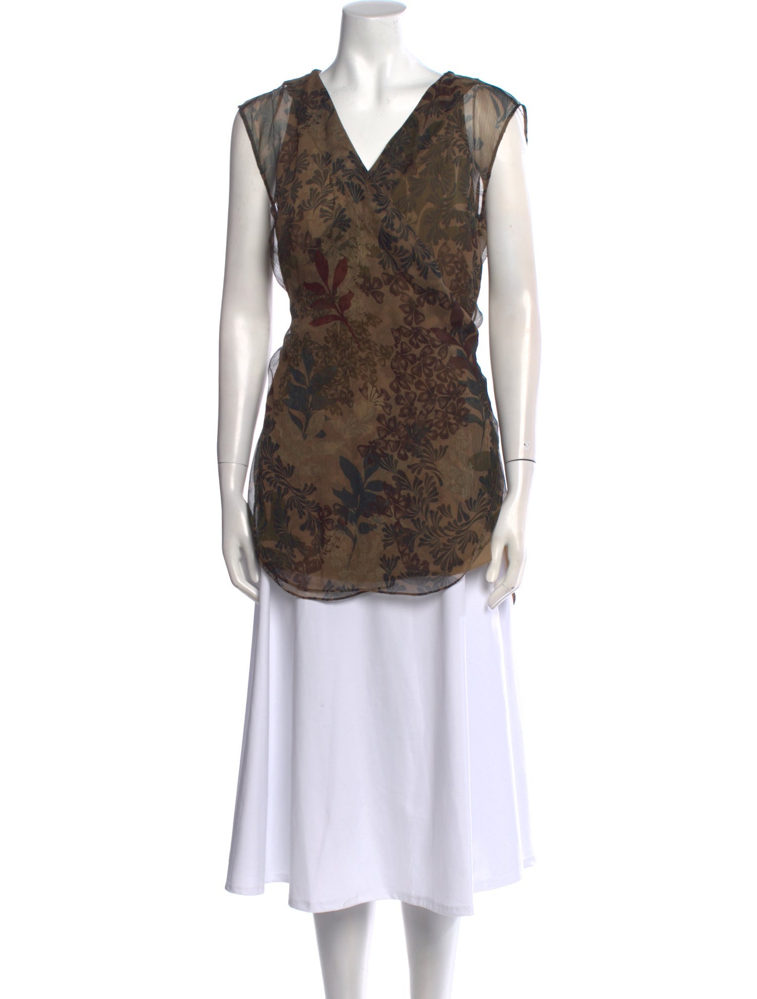 Brunello Cucinelli Silk Printed Tunic