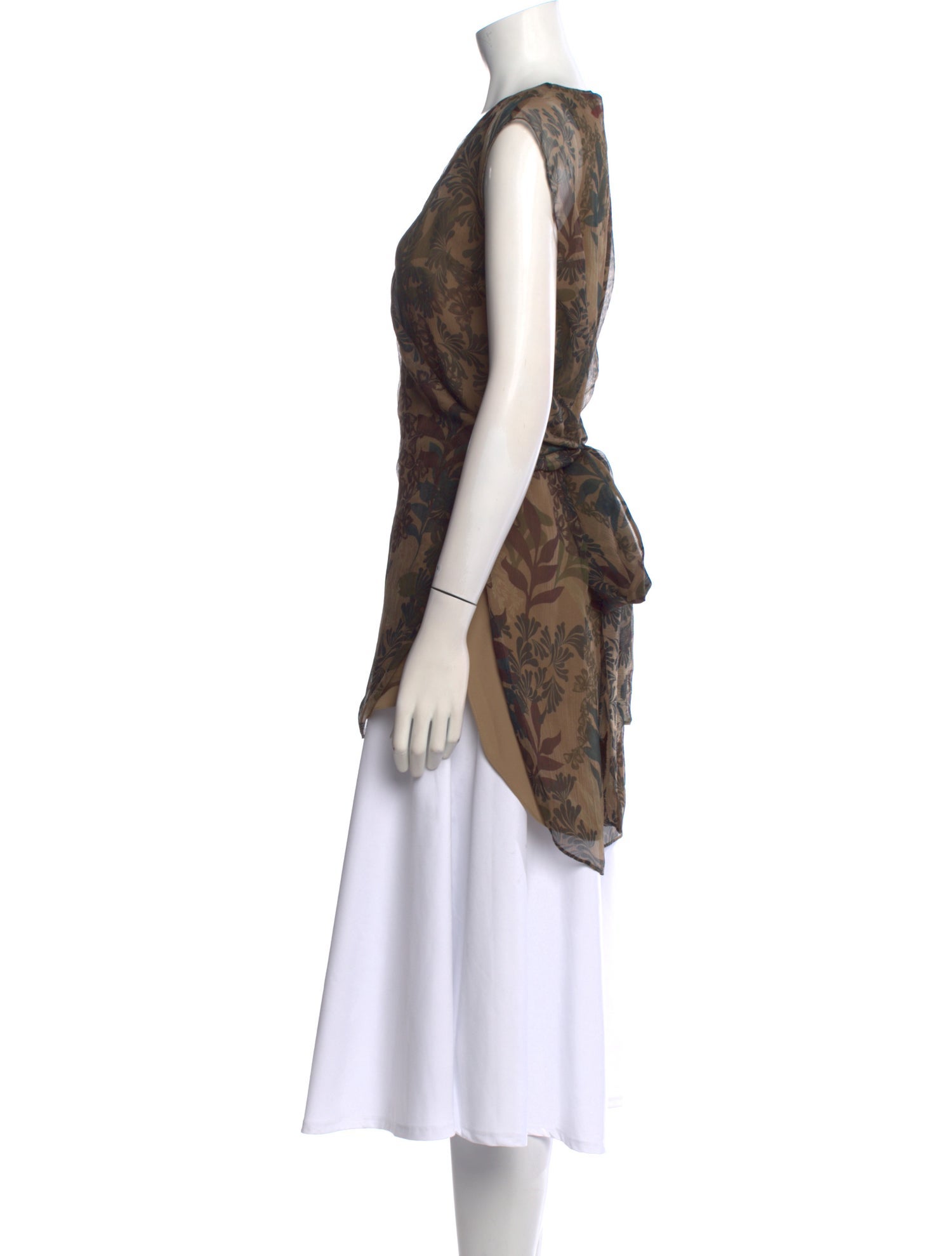 Brunello Cucinelli Silk Printed Tunic