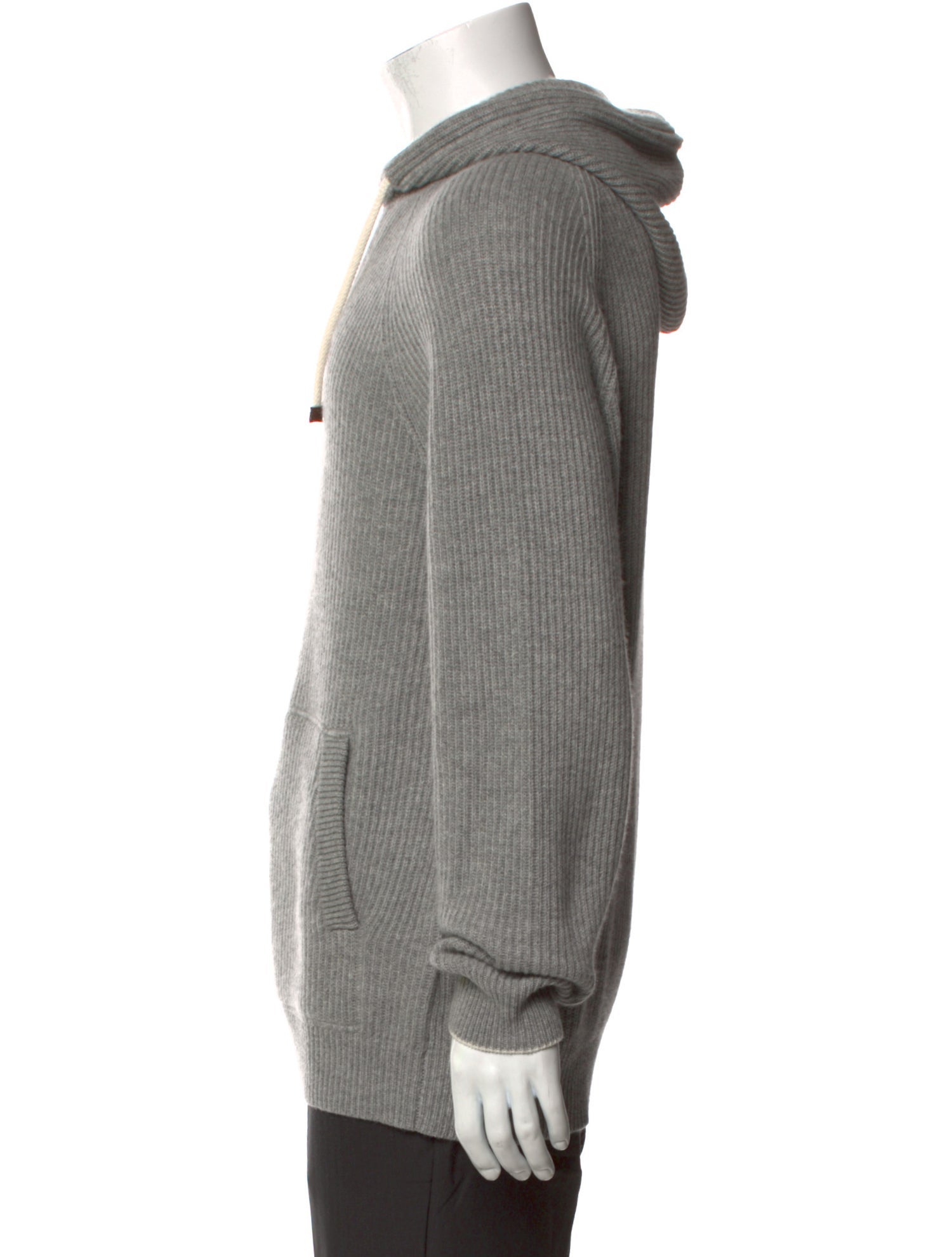 Brunello Cucinelli Cashmere V-Neck Hoodie