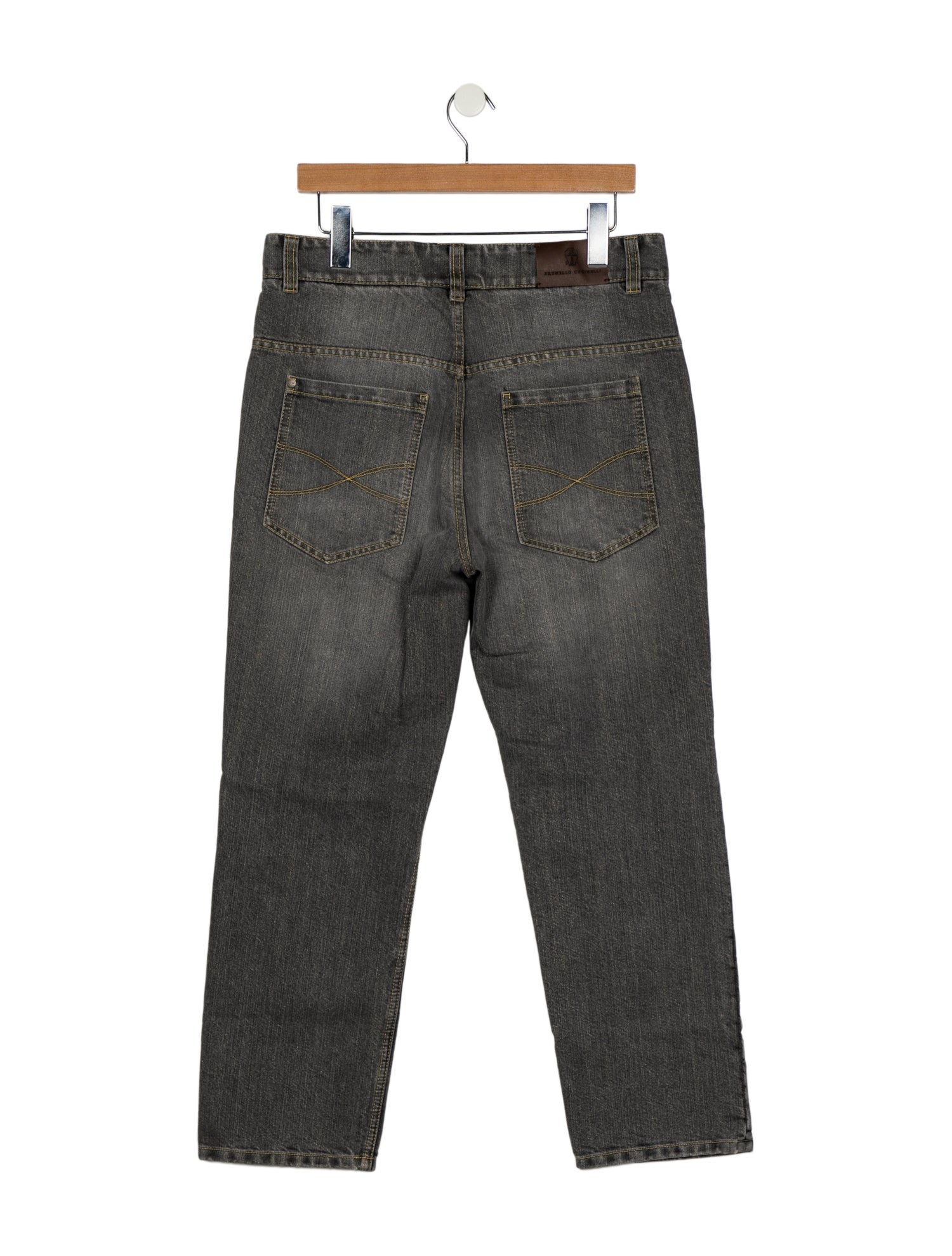 Brunello Cucinelli Mid-Rise Straight Leg Jeans