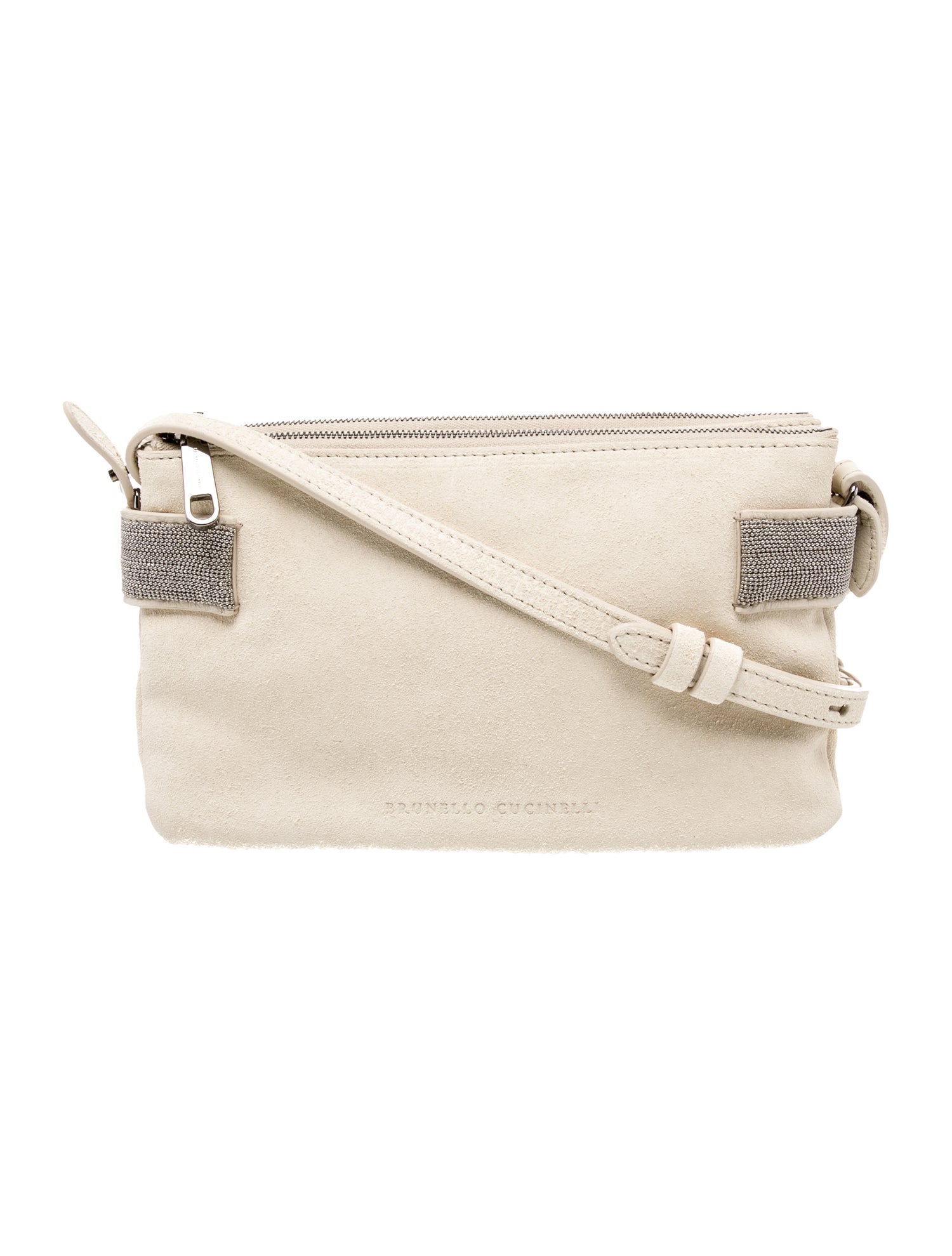 Brunello Cucinelli Suede Crossbody Bag w/ Tags