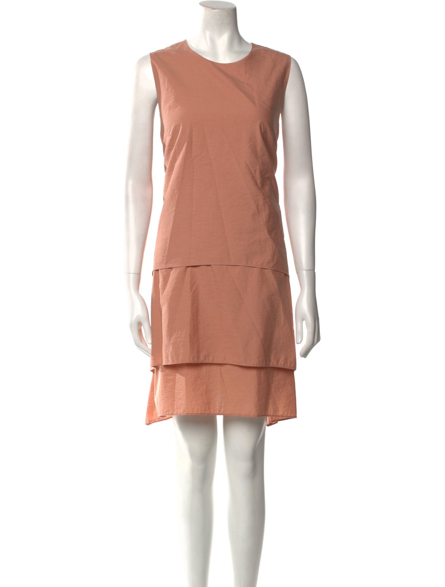 Brunello Cucinelli Crew Neck Mini Dress