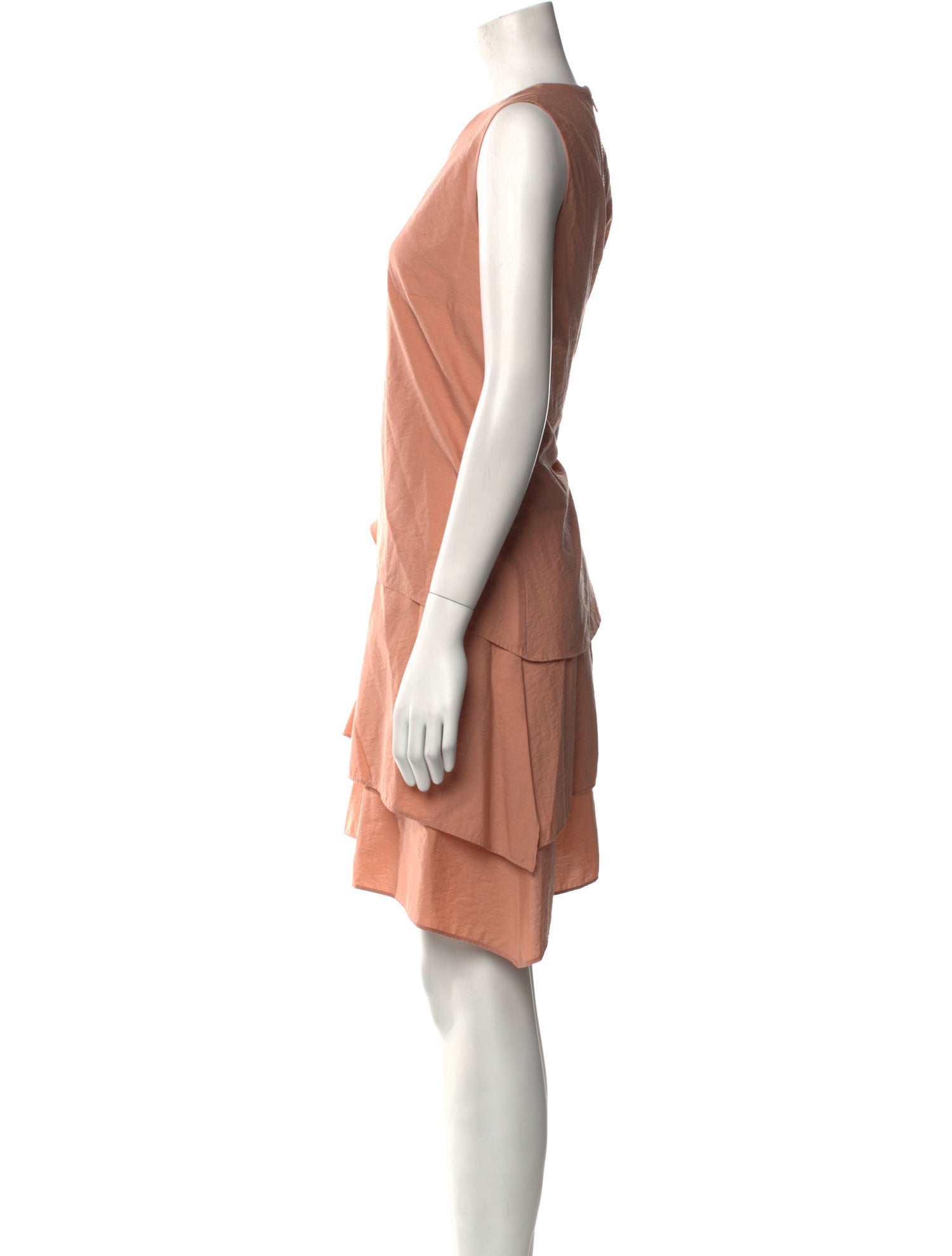 Brunello Cucinelli Crew Neck Mini Dress