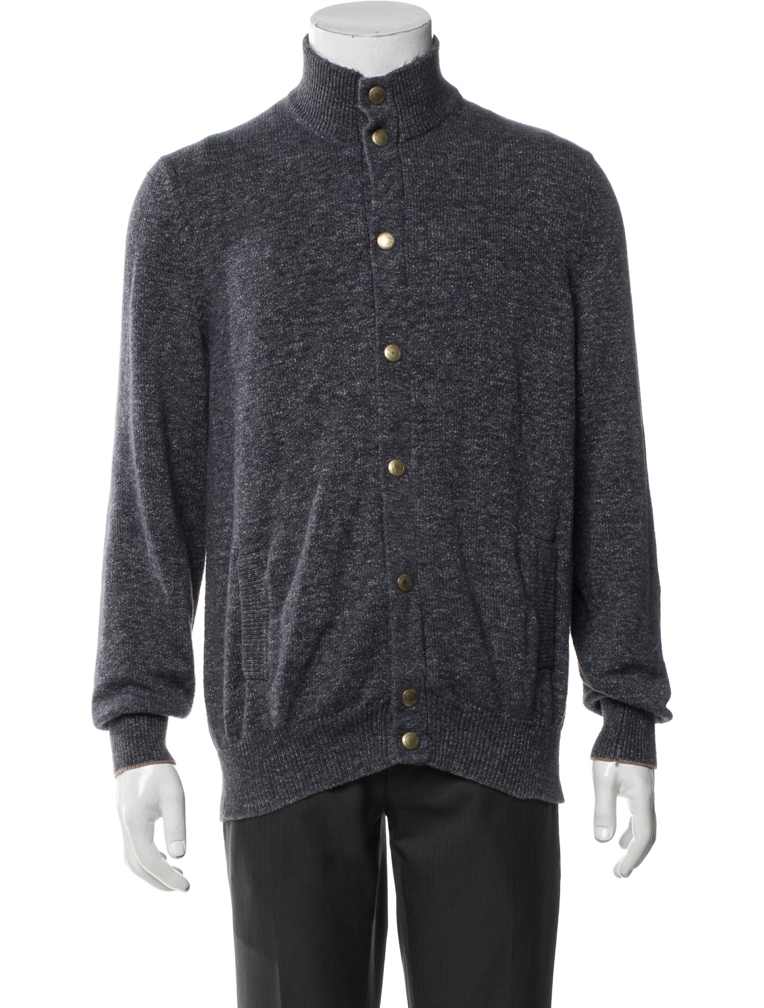 Brunello Cucinelli Turtleneck Long Sleeve Cardigan