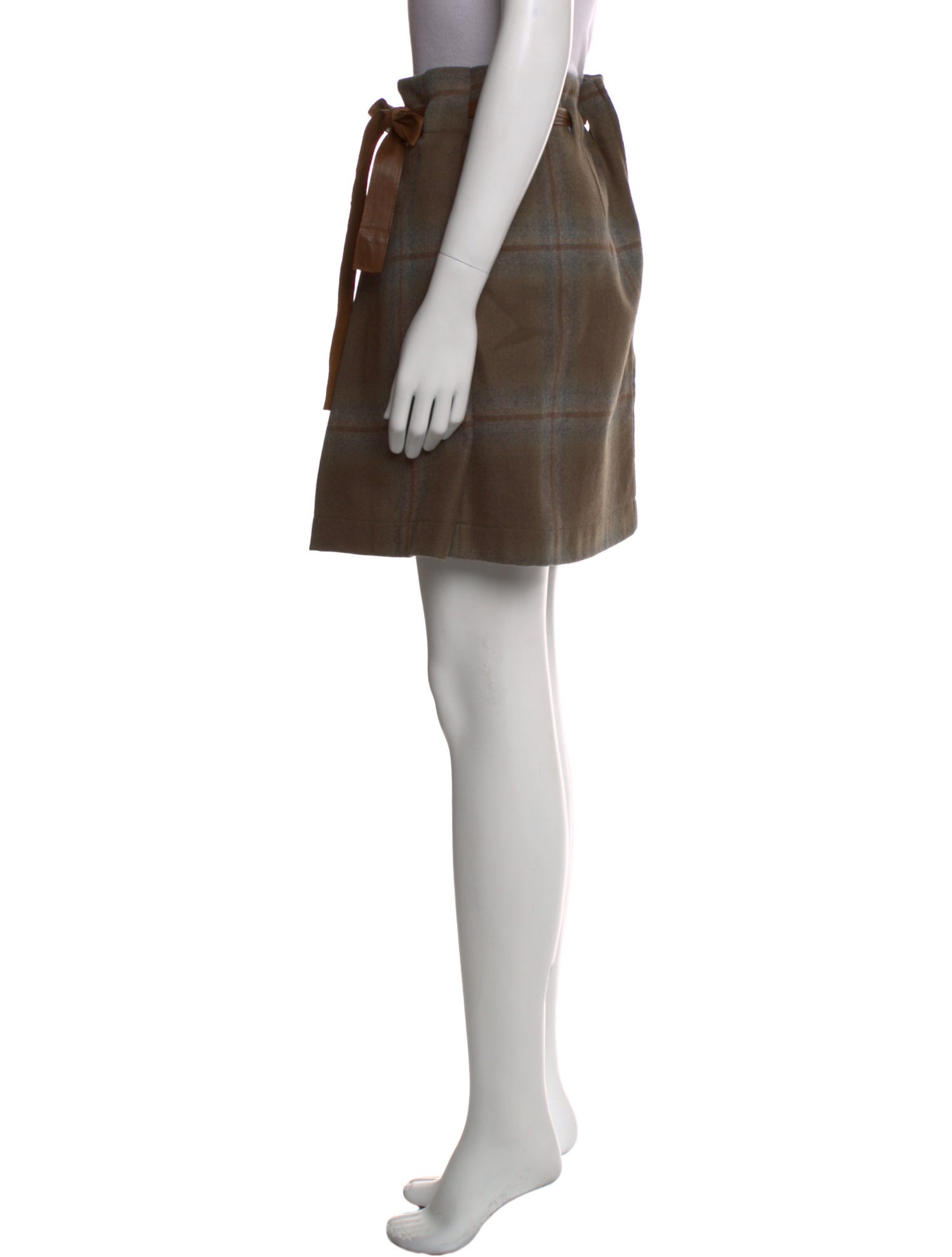 Brunello Cucinelli Virgin Wool Mini Skirt