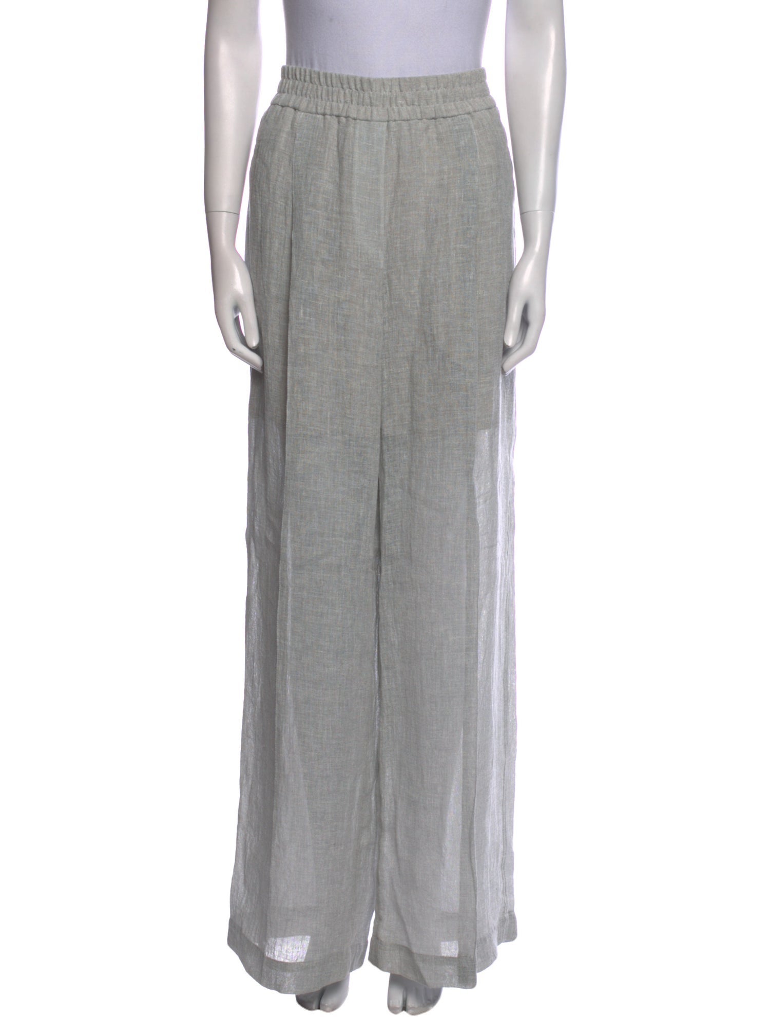 Brunello Cucinelli Linen Wide Leg Pants