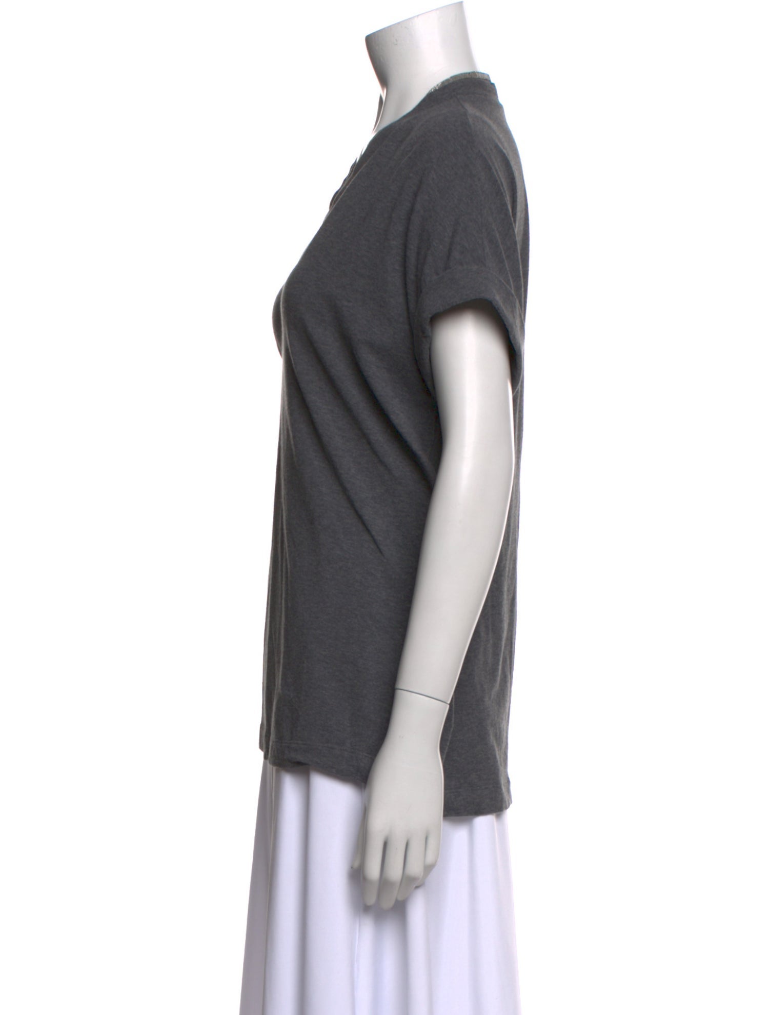 Brunello Cucinelli V-Neck Short Sleeve T-Shirt