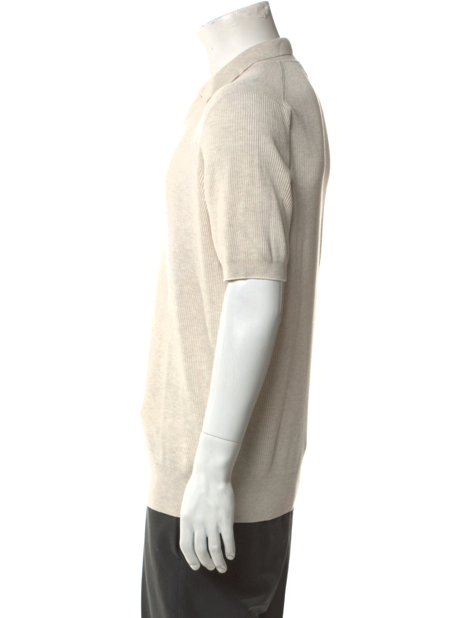 Brunello Cucinelli Collar Short Sleeve Polo Sweater