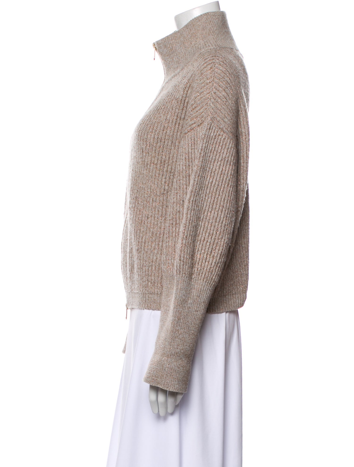 Brunello Cucinelli Virgin Wool Faux Fur Jacket