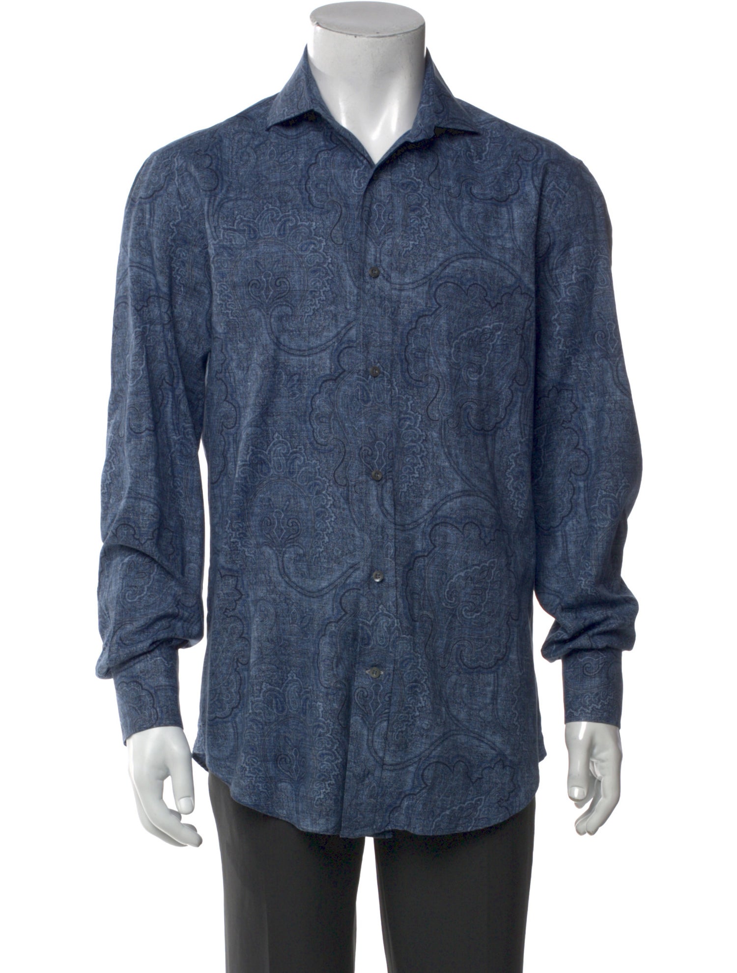 Brunello Cucinelli Printed Long Sleeve Shirt