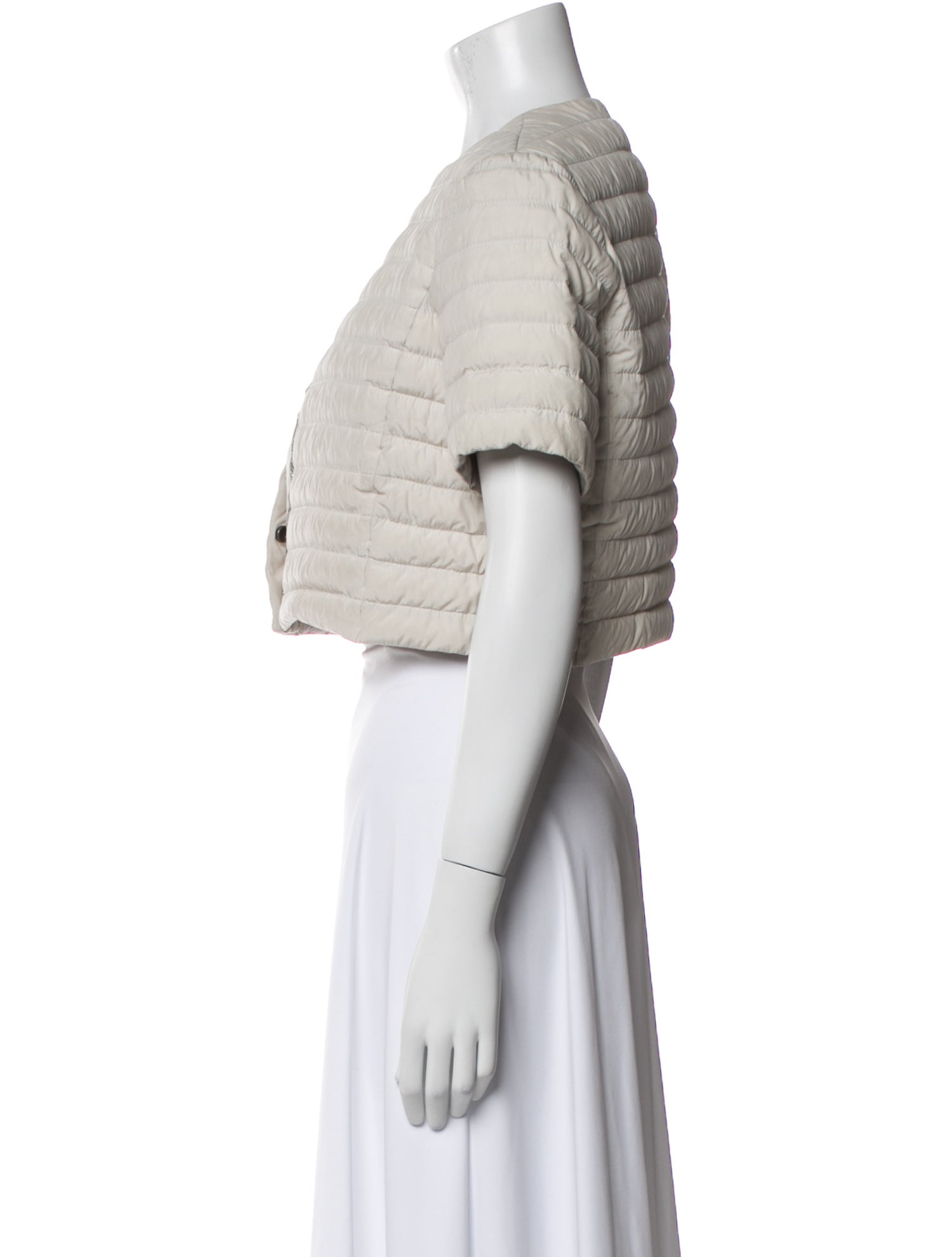 Brunello Cucinelli Silk Striped Bolero