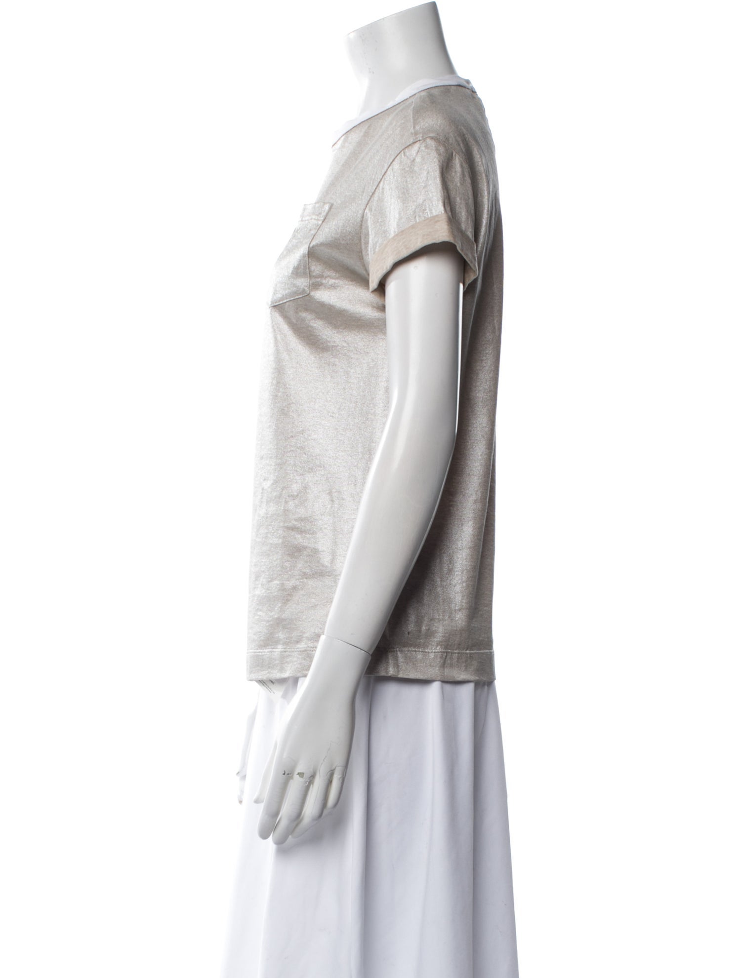 Brunello Cucinelli Crew Neck Short Sleeve T-Shirt