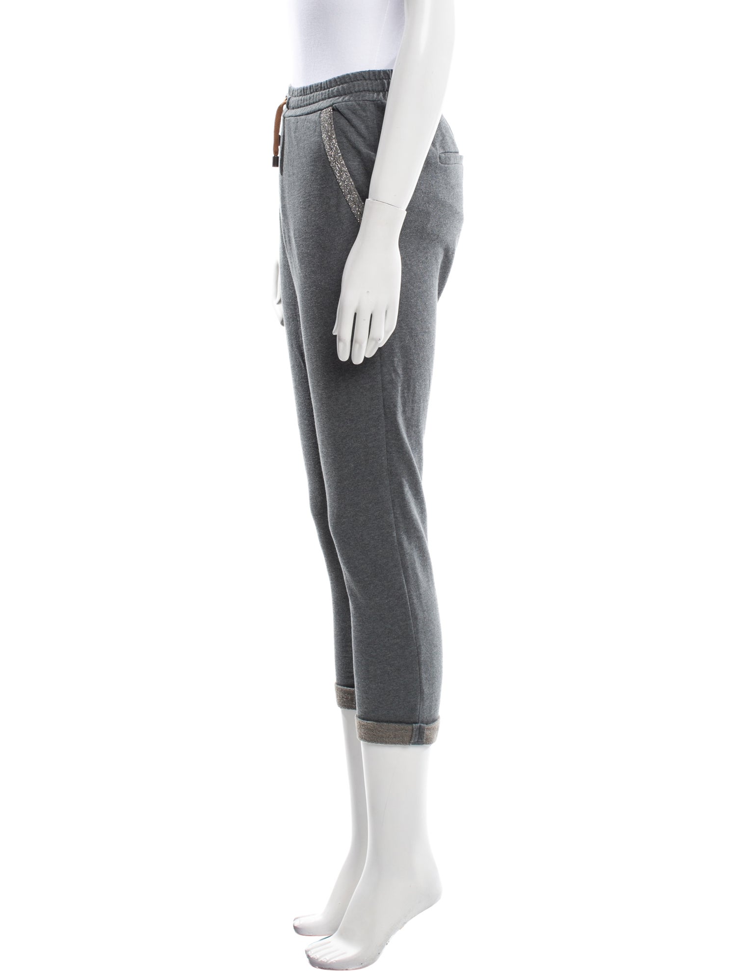 Brunello Cucinelli Crystal Embellishments Sweatpants