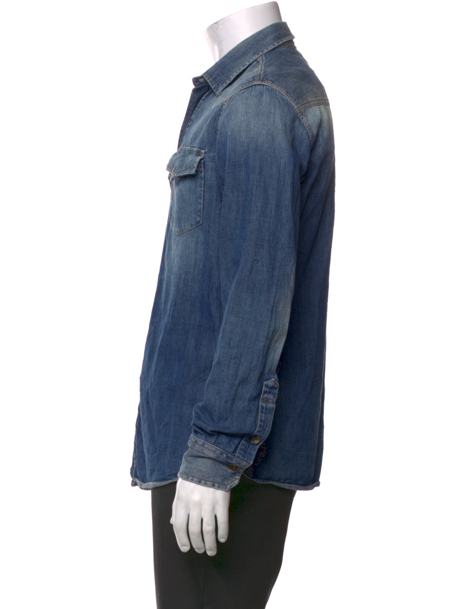 Brunello Cucinelli Long Sleeve Denim Shirt