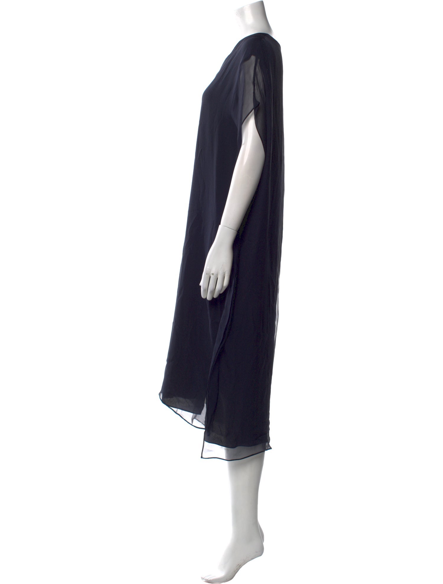 Brunello Cucinelli Silk Midi Length Dress