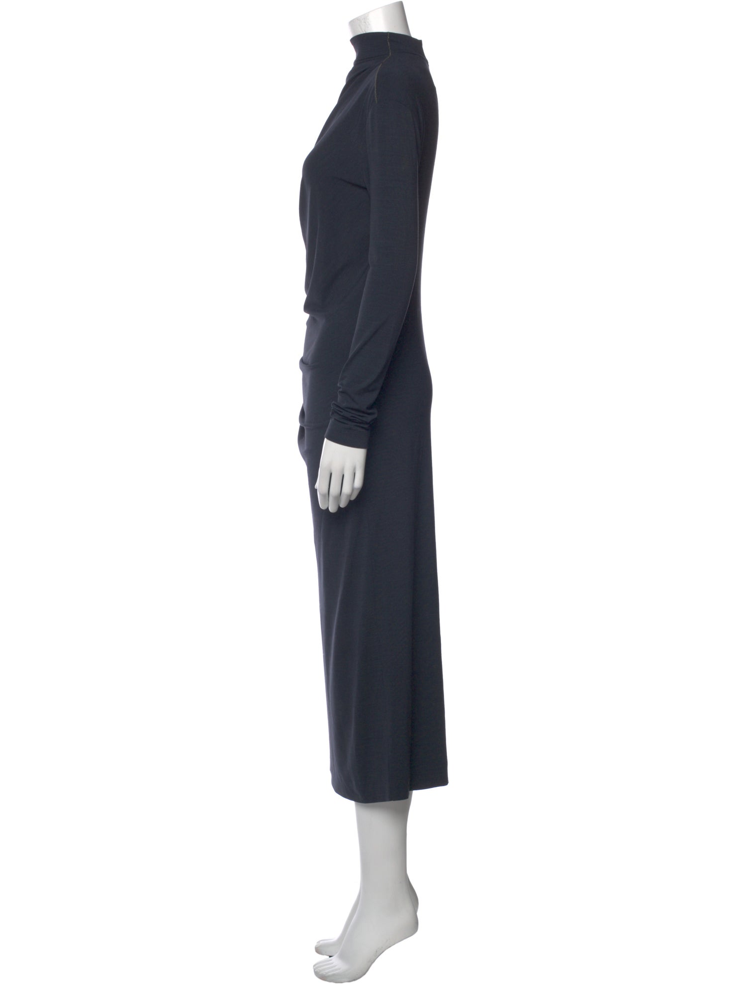 Brunello Cucinelli Mock Neck Long Dress