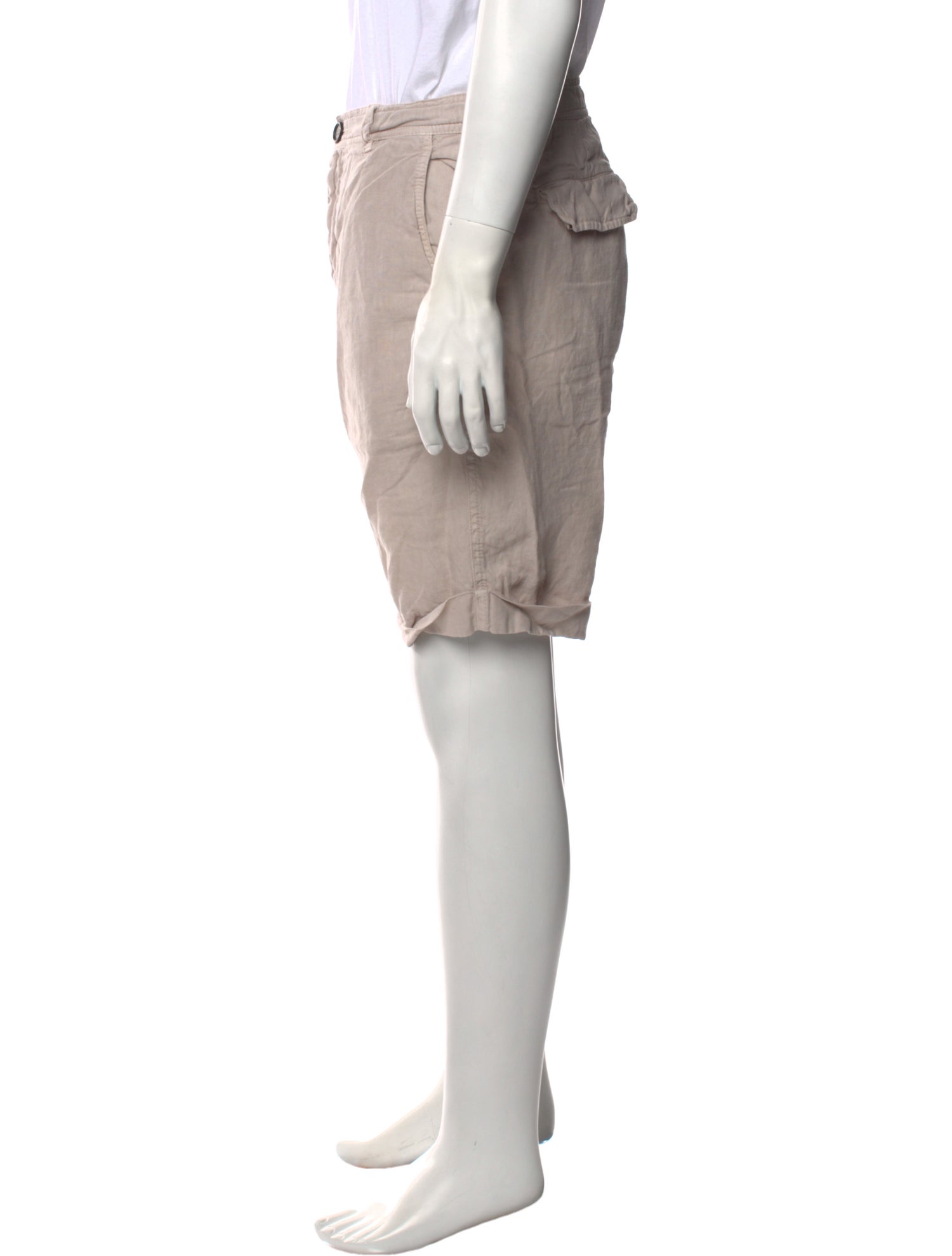 Brunello Cucinelli Linen Flat Front Shorts