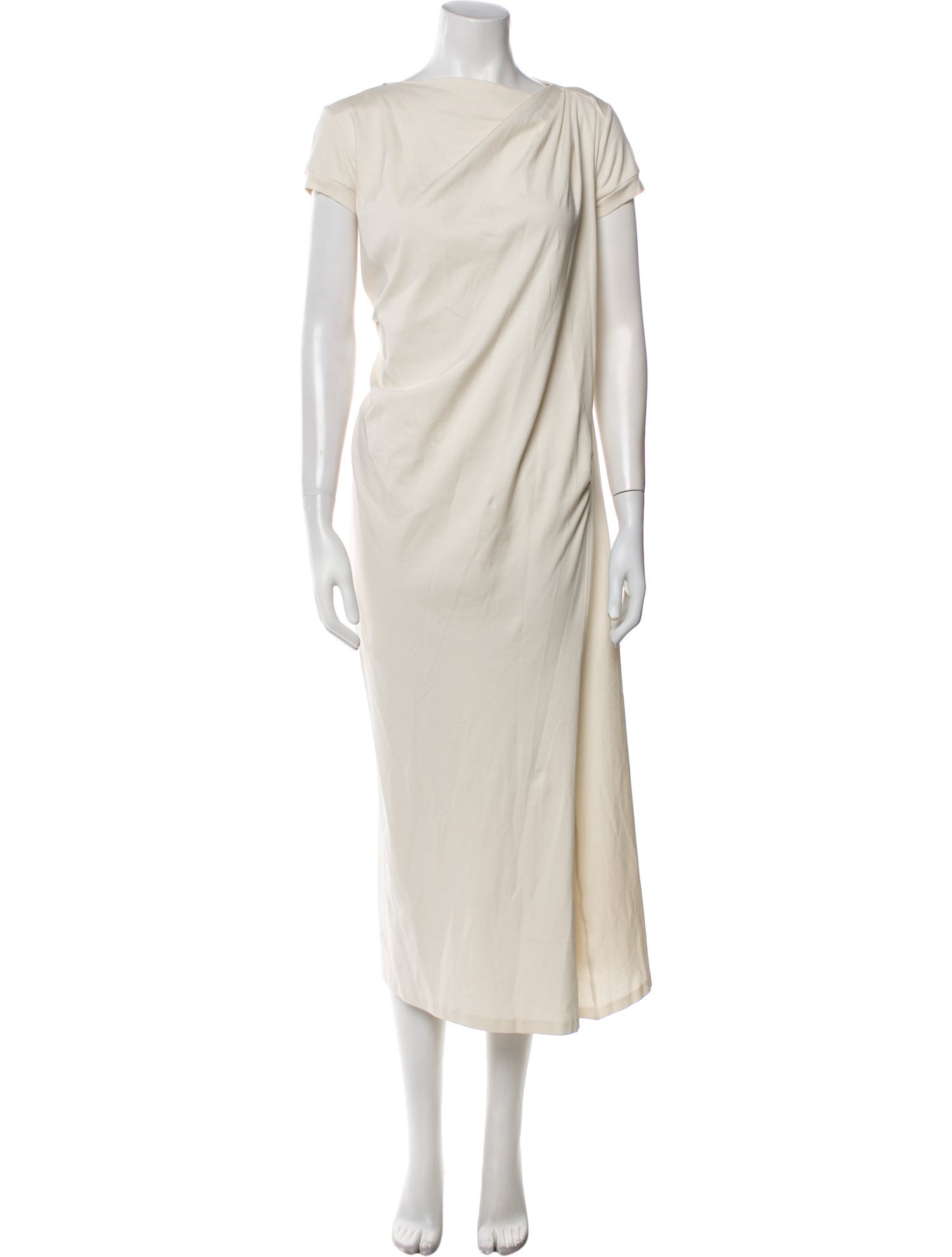 Brunello Cucinelli Bateau Neckline Long Dress