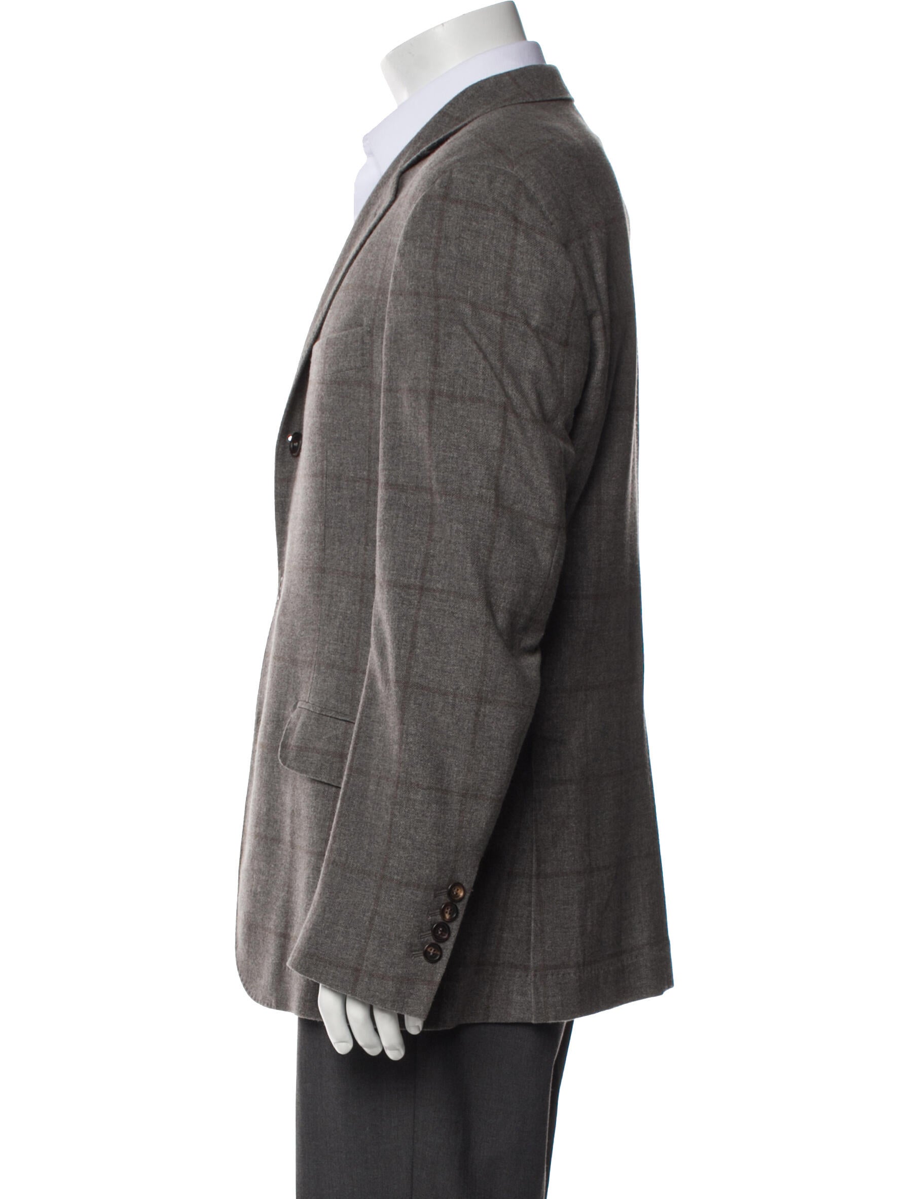 Brunello Cucinelli Plaid Print Utility Jacket