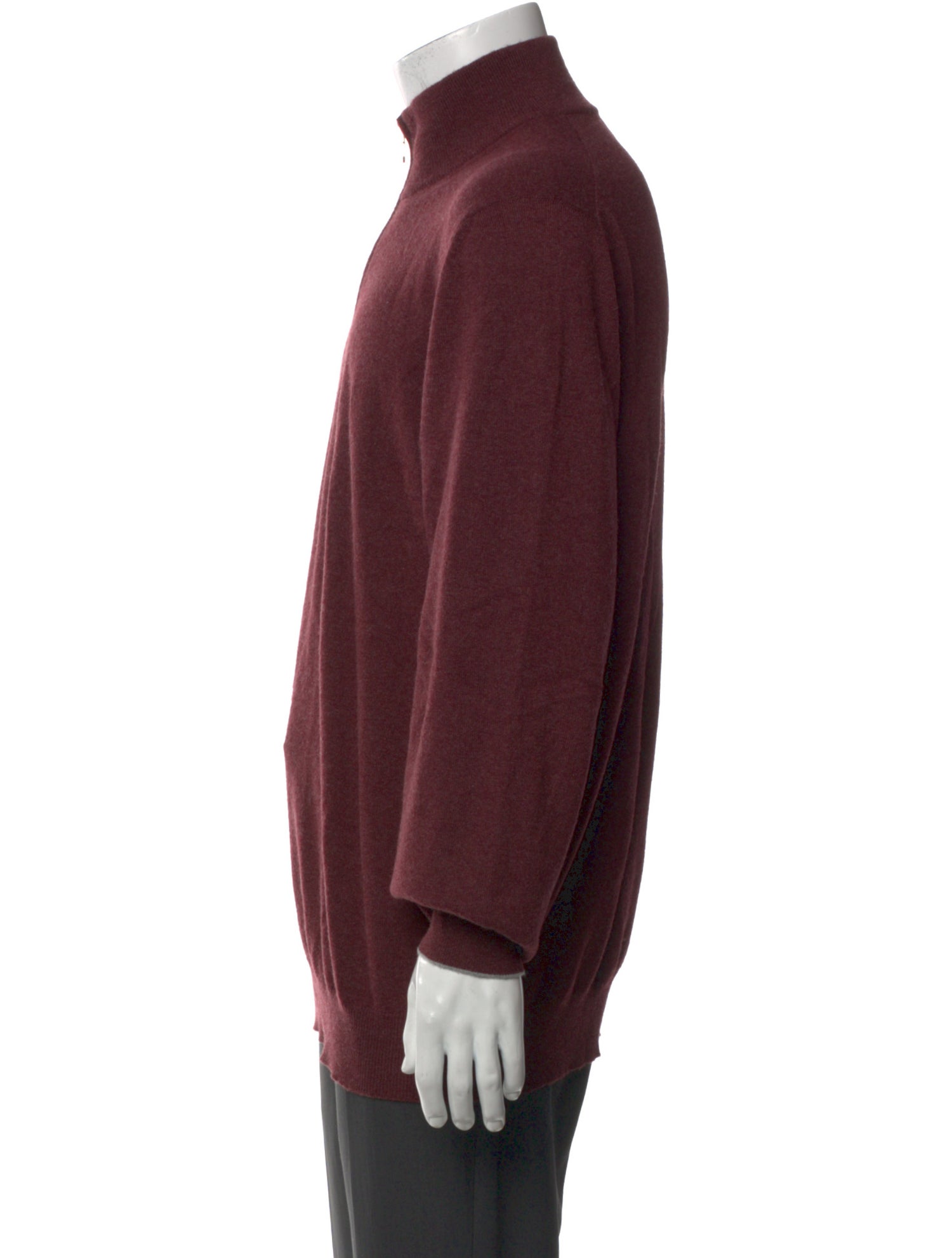 Brunello Cucinelli Cashmere Mock Neck Polo Sweater