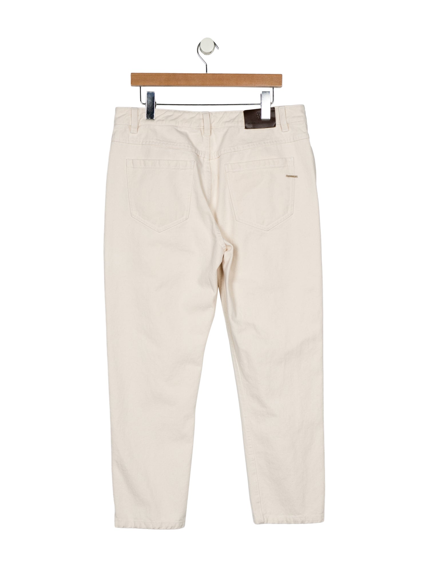 Brunello Cucinelli High-Rise Straight Leg Jeans