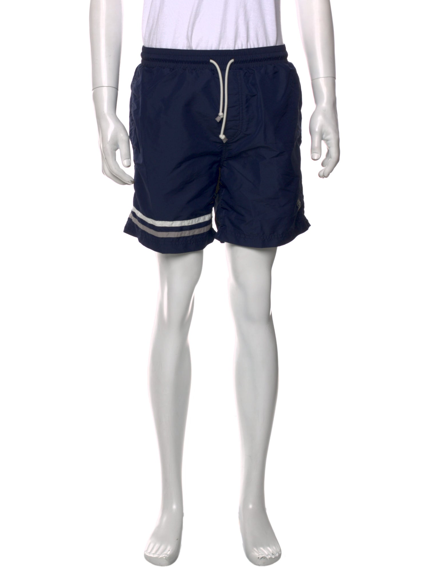 Brunello Cucinelli Embroidered Accent Swim Trunks