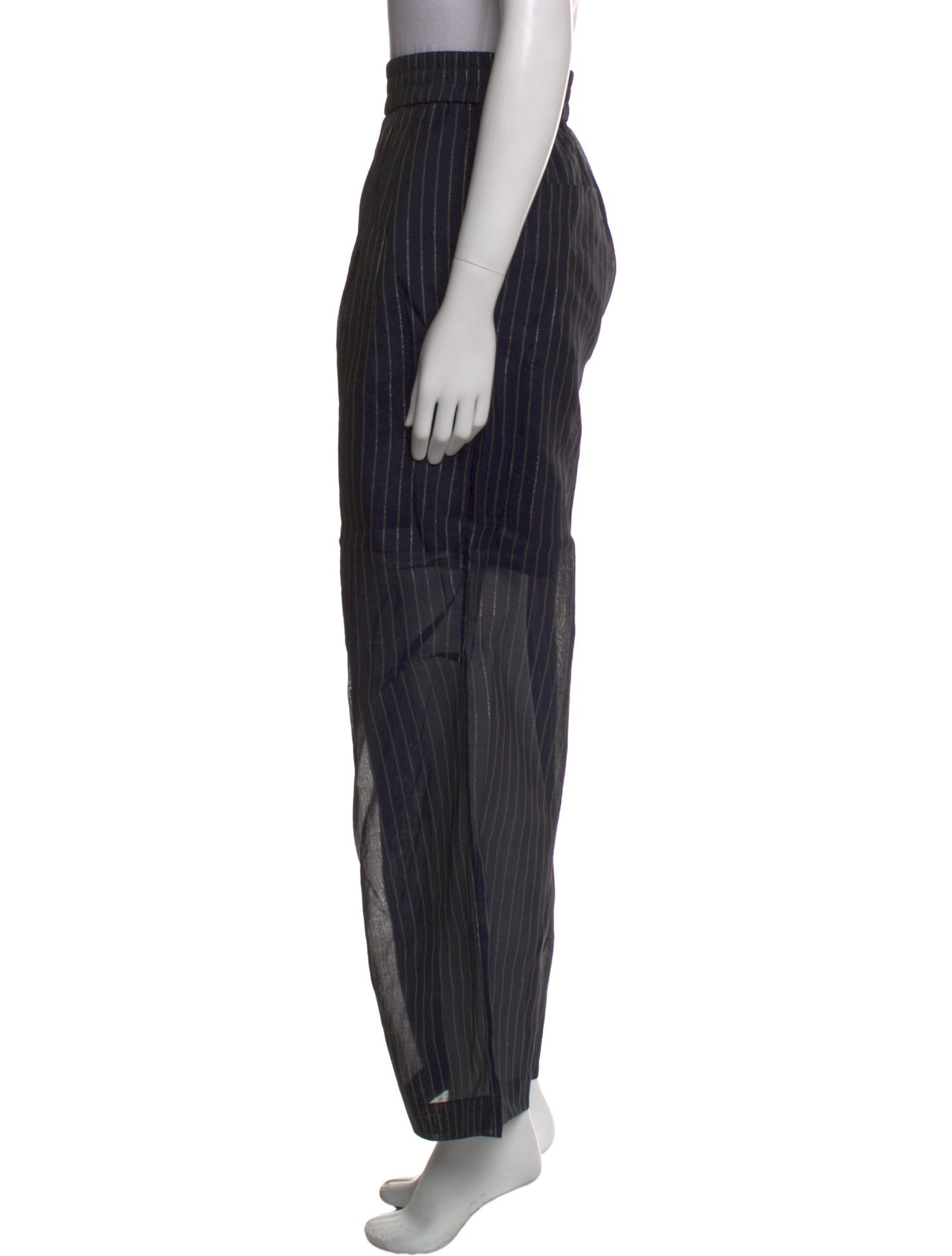 Brunello Cucinelli Striped Wide Leg Pants