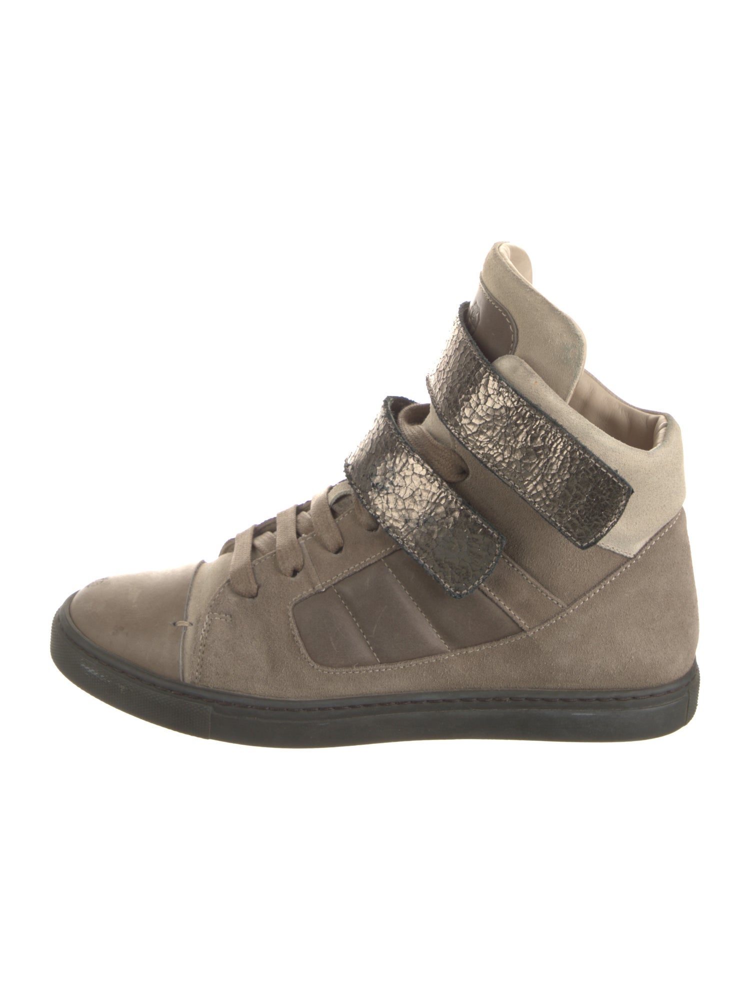Brunello Cucinelli Suede Wedge Sneakers