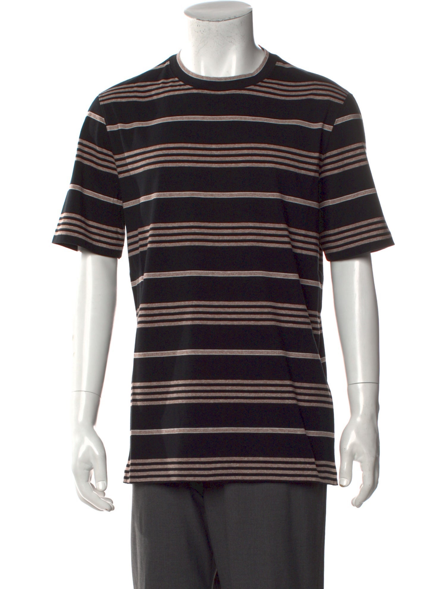 Brunello Cucinelli Striped Crew Neck T-Shirt